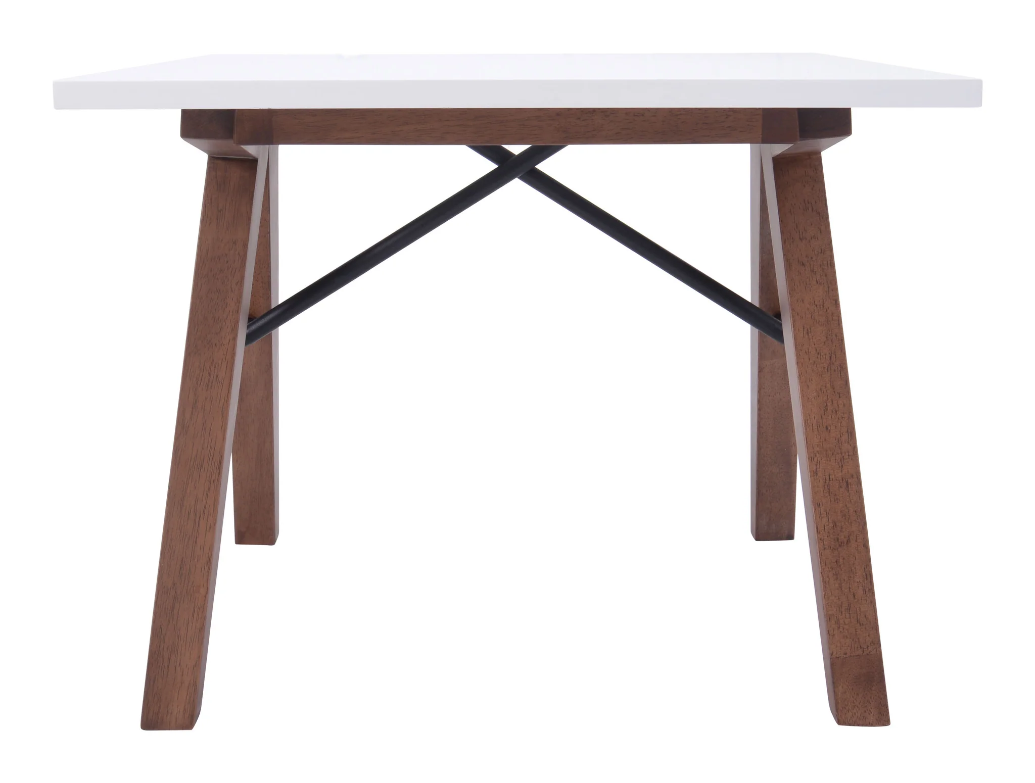 Spirit Side Table Walnut & White - Image 3