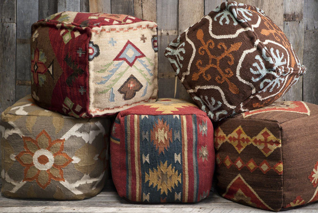 Standard Dark Tone Cube Pouf - Image 2