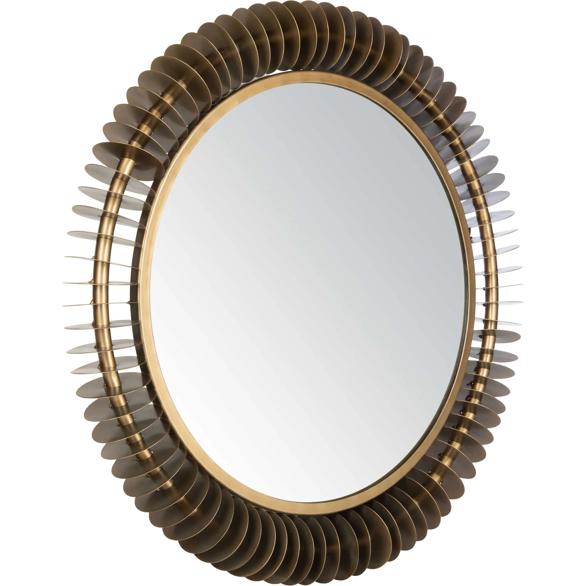 Stanley Mirror Brass Antique - Image 2