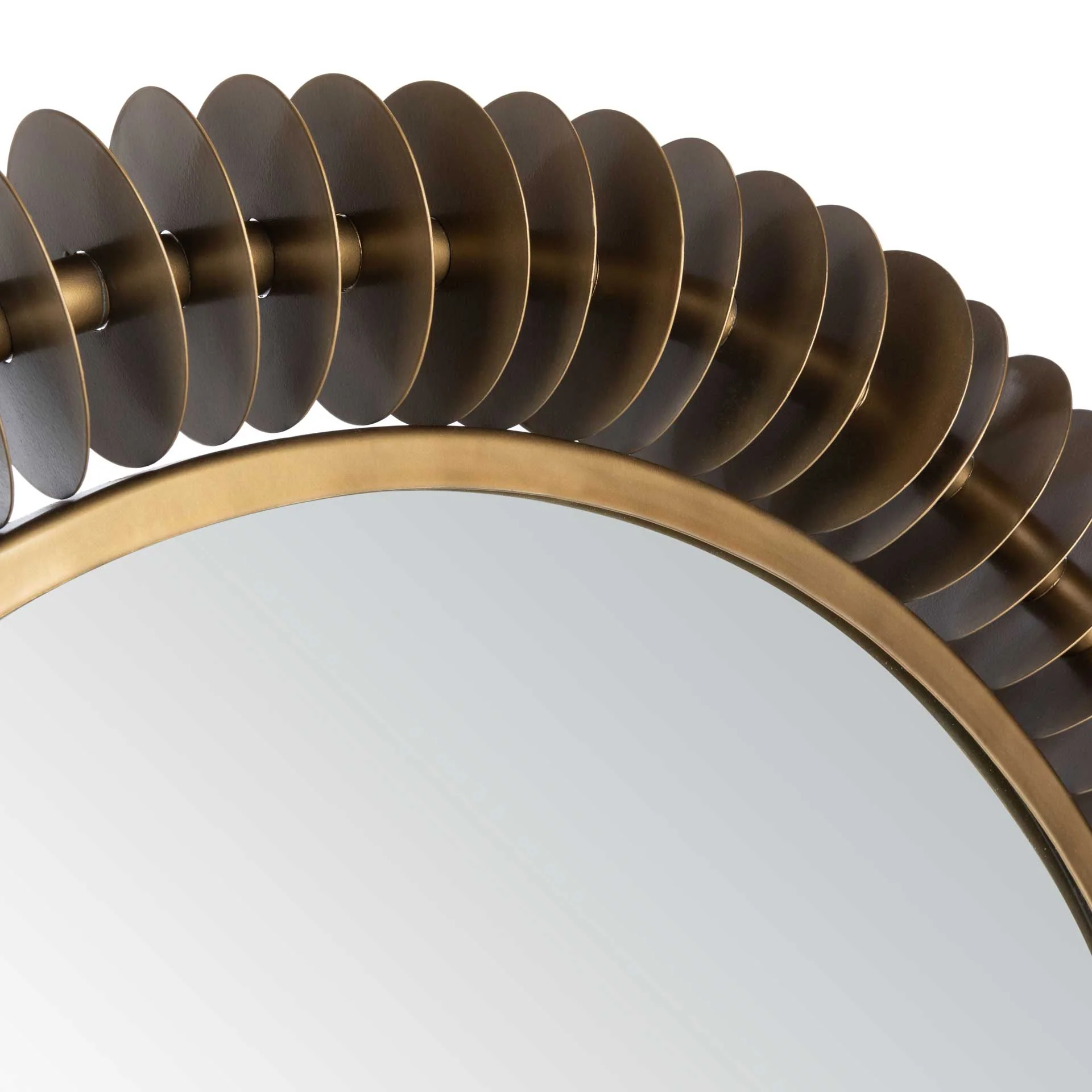 Stanley Mirror Brass Antique - Image 3
