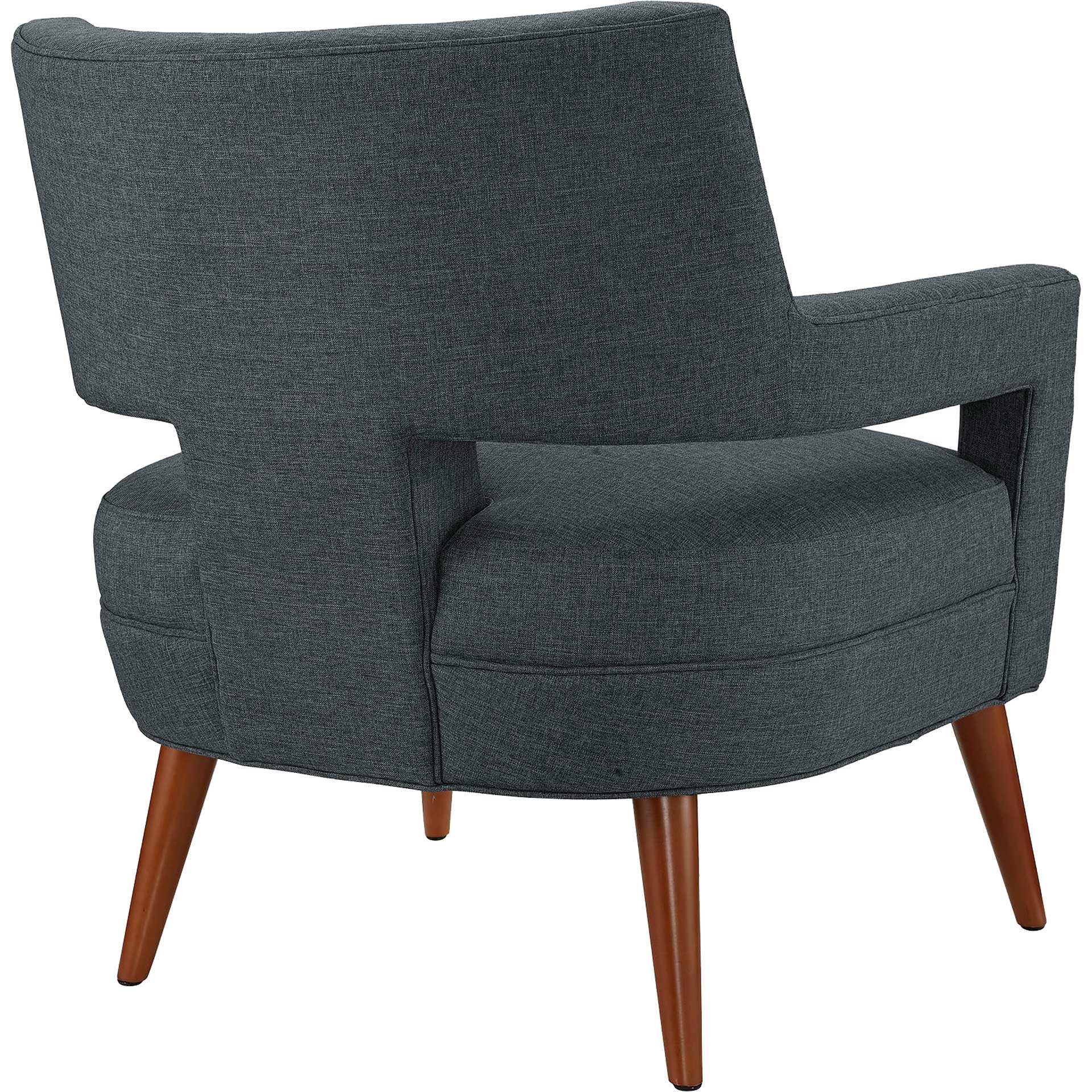 Stanley Upholstered Fabric Armchair Gray - Image 3