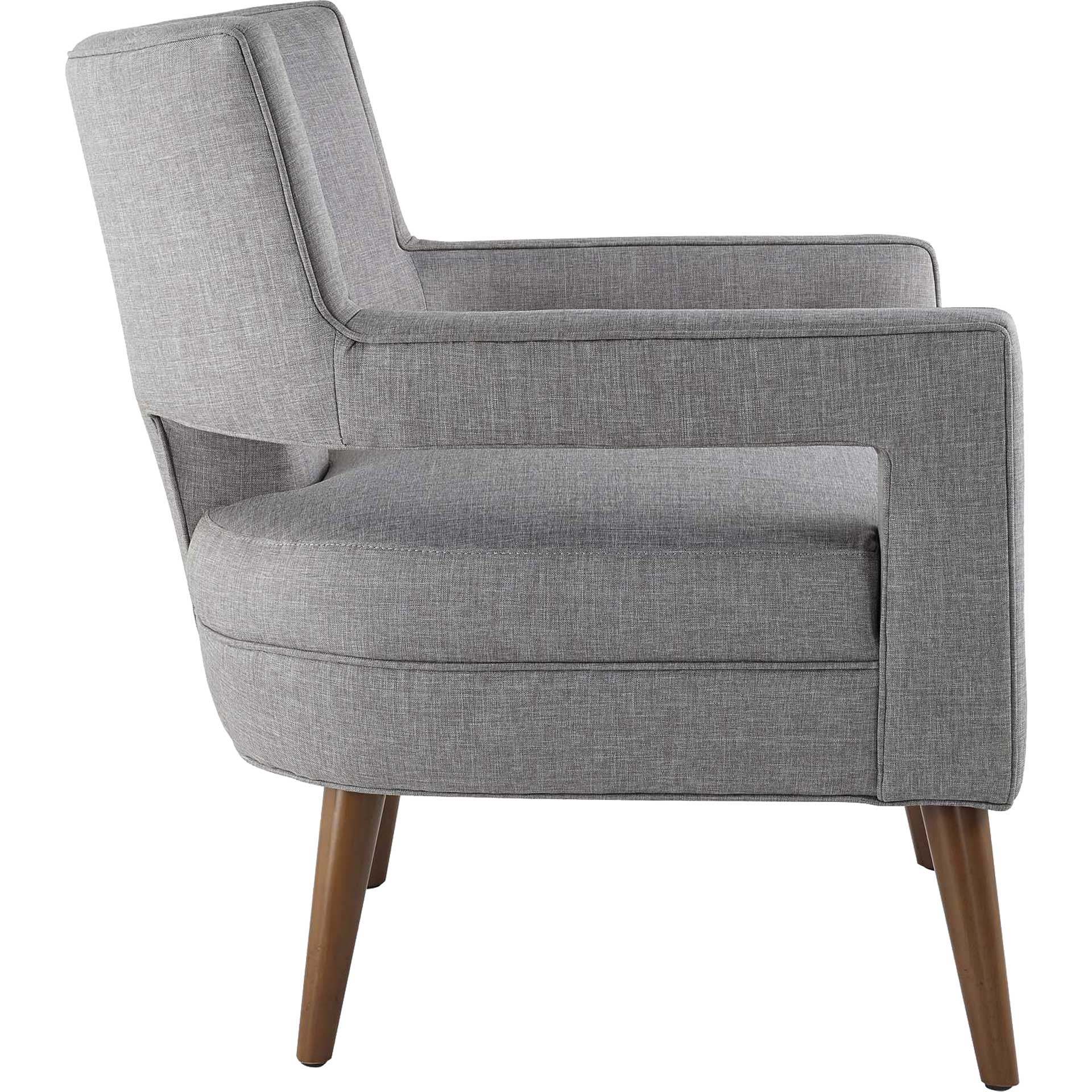 Stanley Upholstered Fabric Armchair Light Gray - Image 2