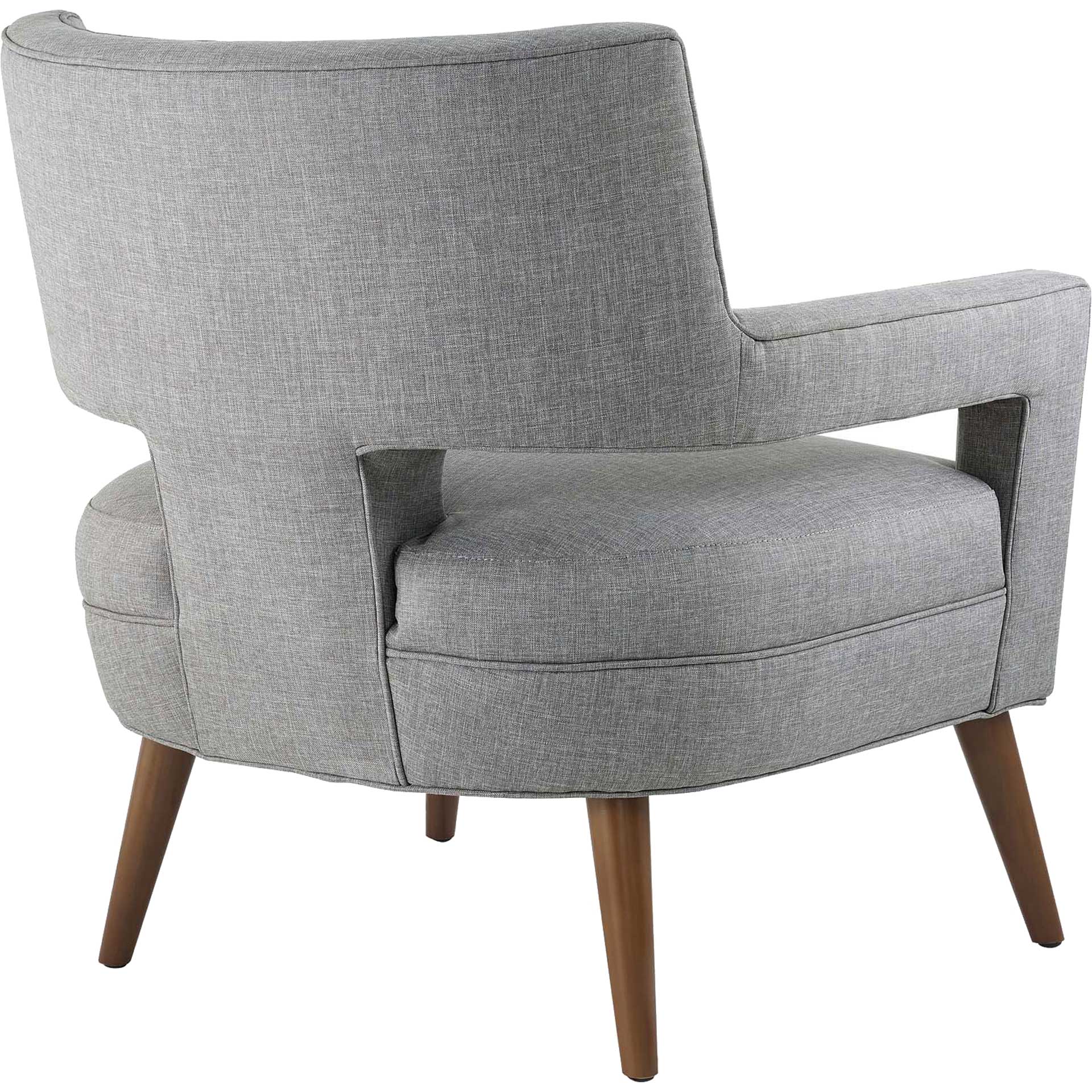 Stanley Upholstered Fabric Armchair Light Gray - Image 3