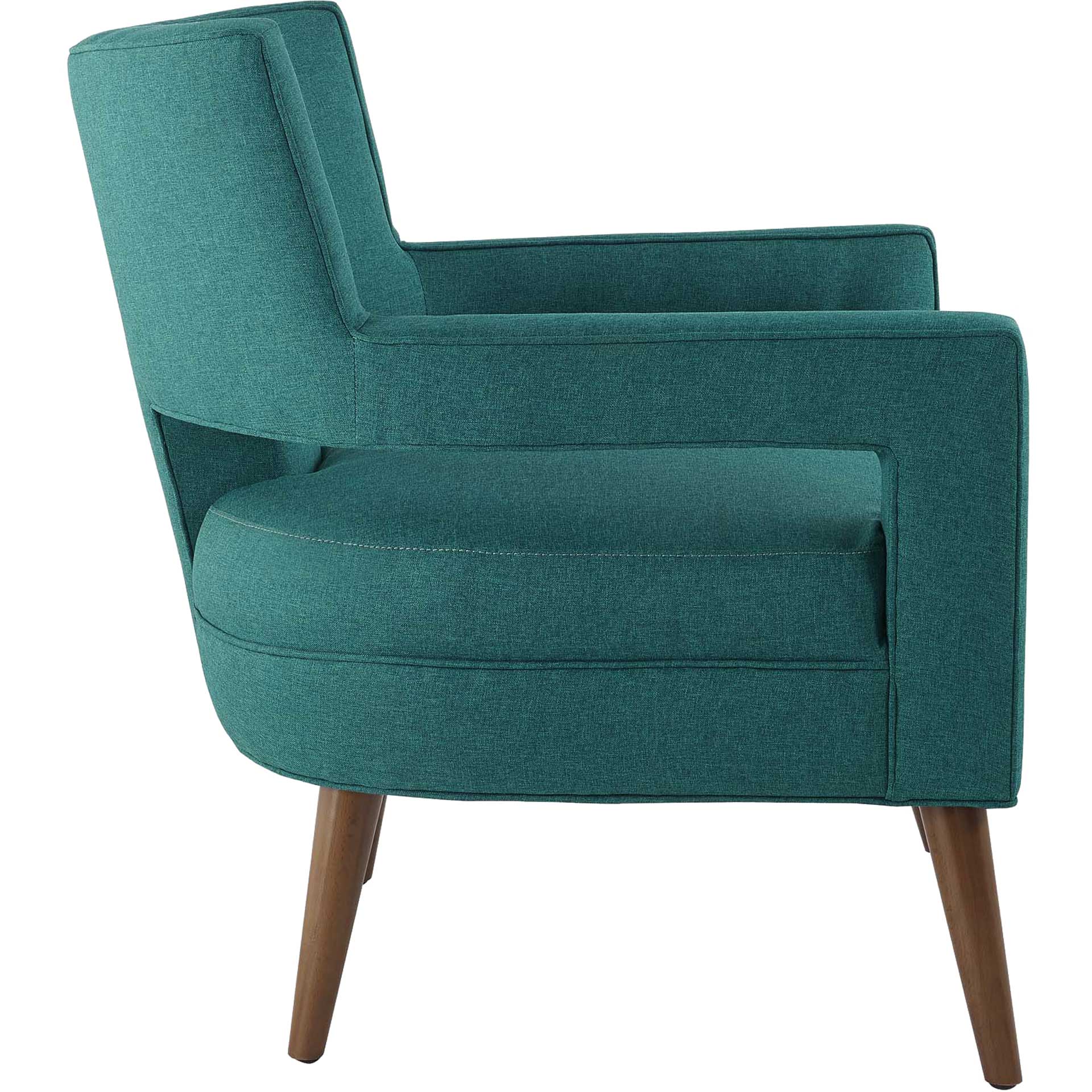 Stanley Upholstered Fabric Armchair Teal - Image 2