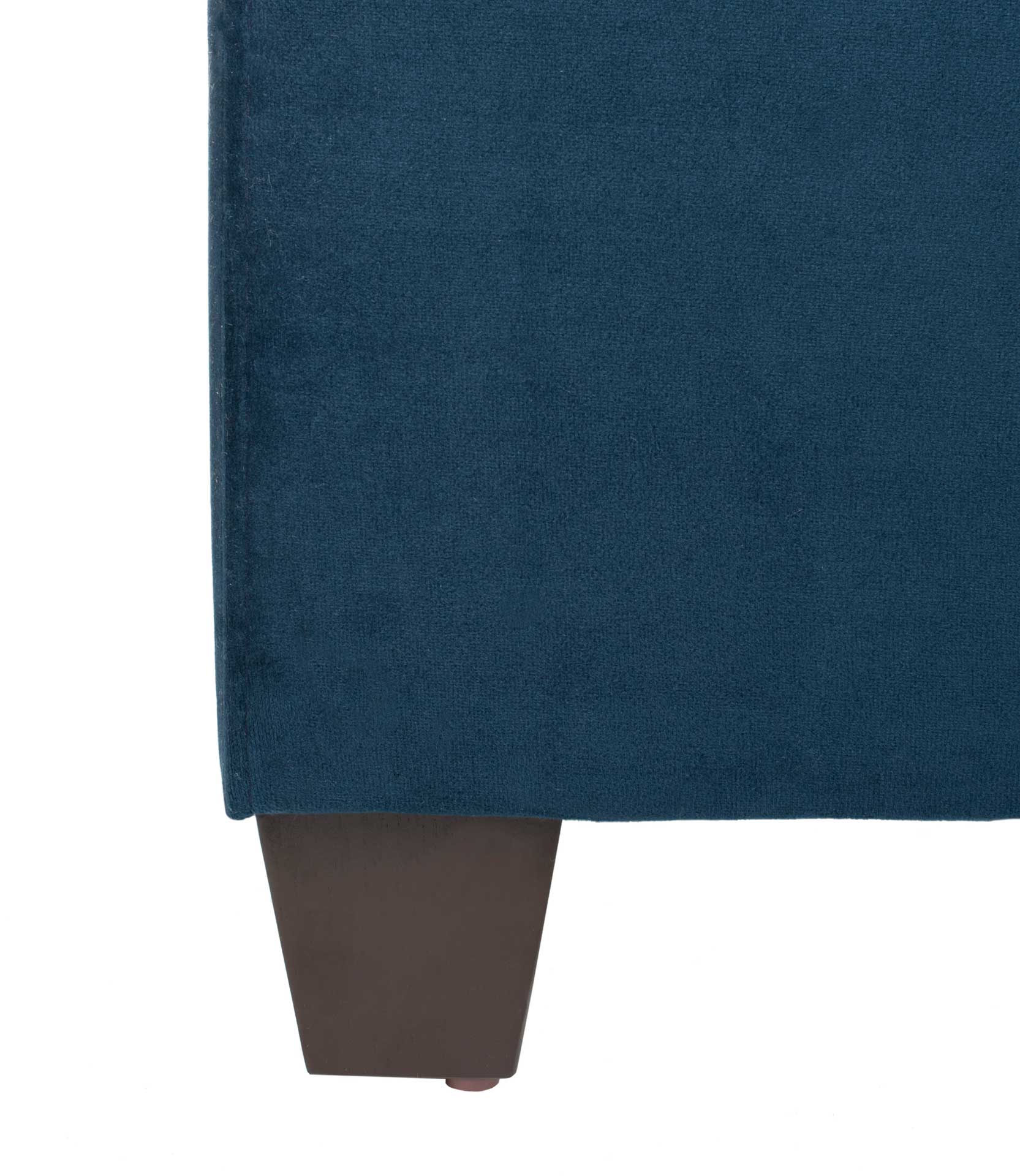 Starburst Upholstered Velvet Bed Navy - Image 4