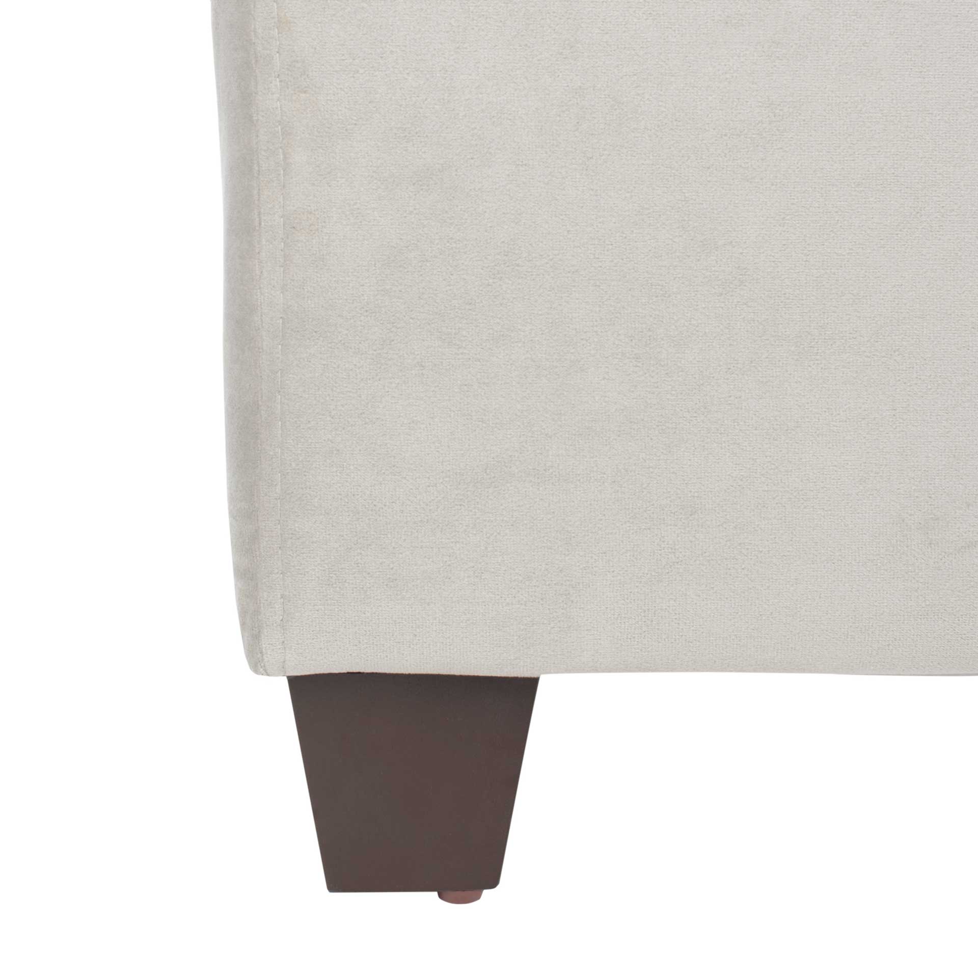 Starburst Upholstered Velvet Bed Pewter - Image 4
