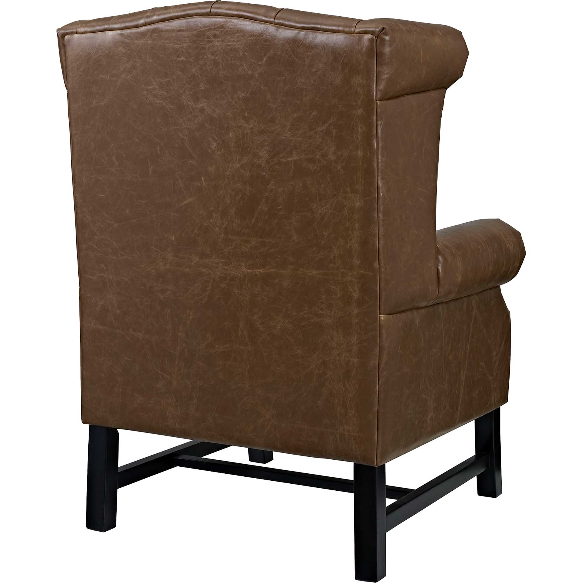Starburst Upholstered Vinyl Armchair Brown - Image 3