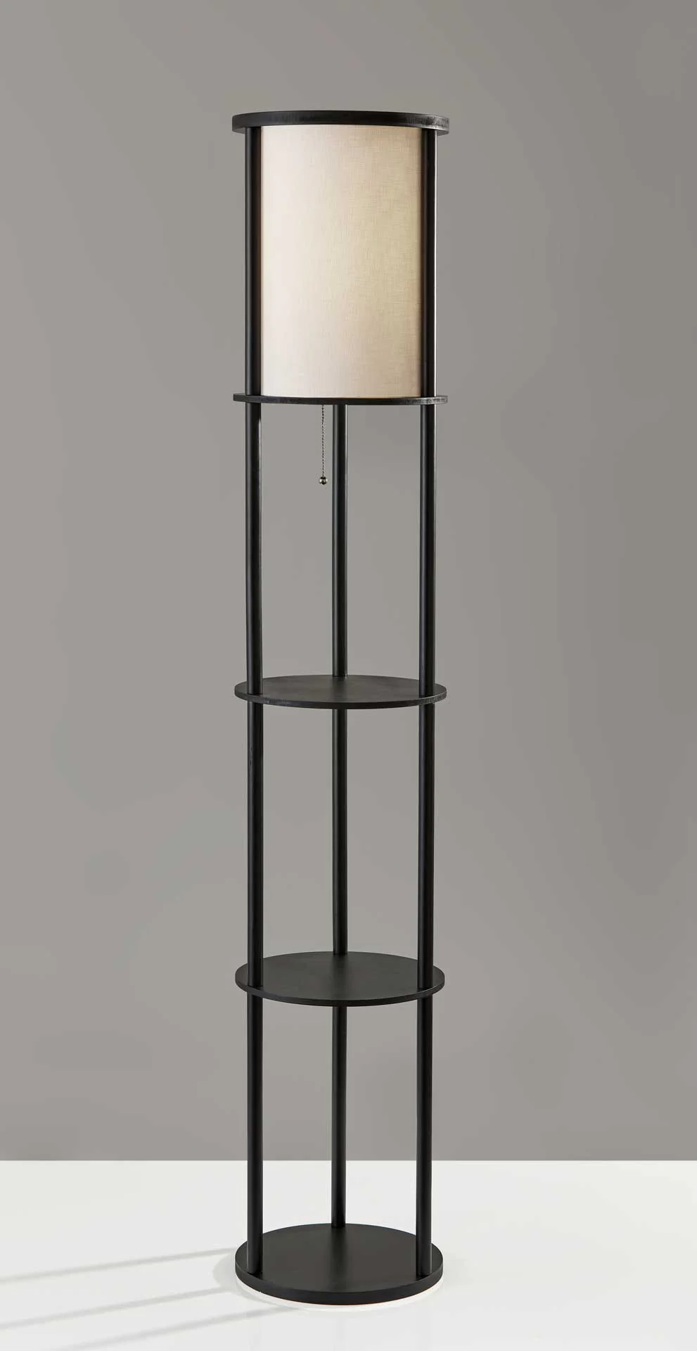 Stavanger Shelf Floor Lamp Black - Image 3