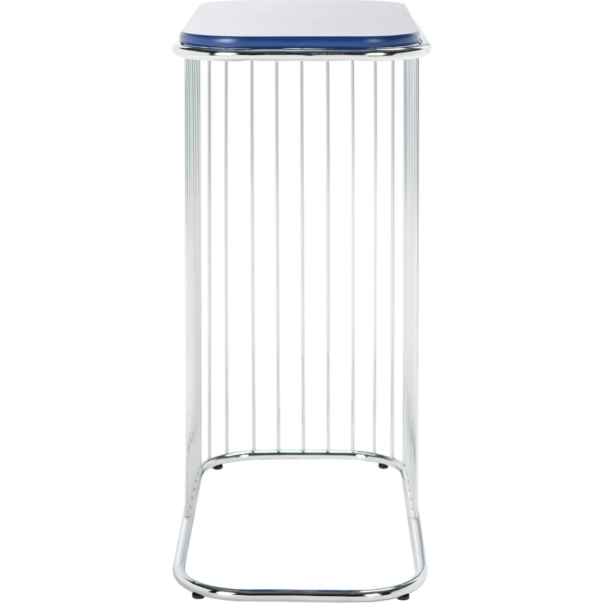 Stazia Side Table Blue/Chrome - Image 2