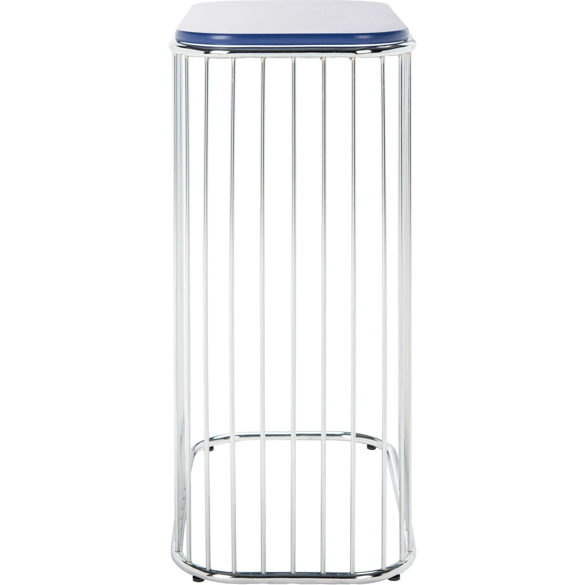 Stazia Side Table Blue/Chrome - Image 3