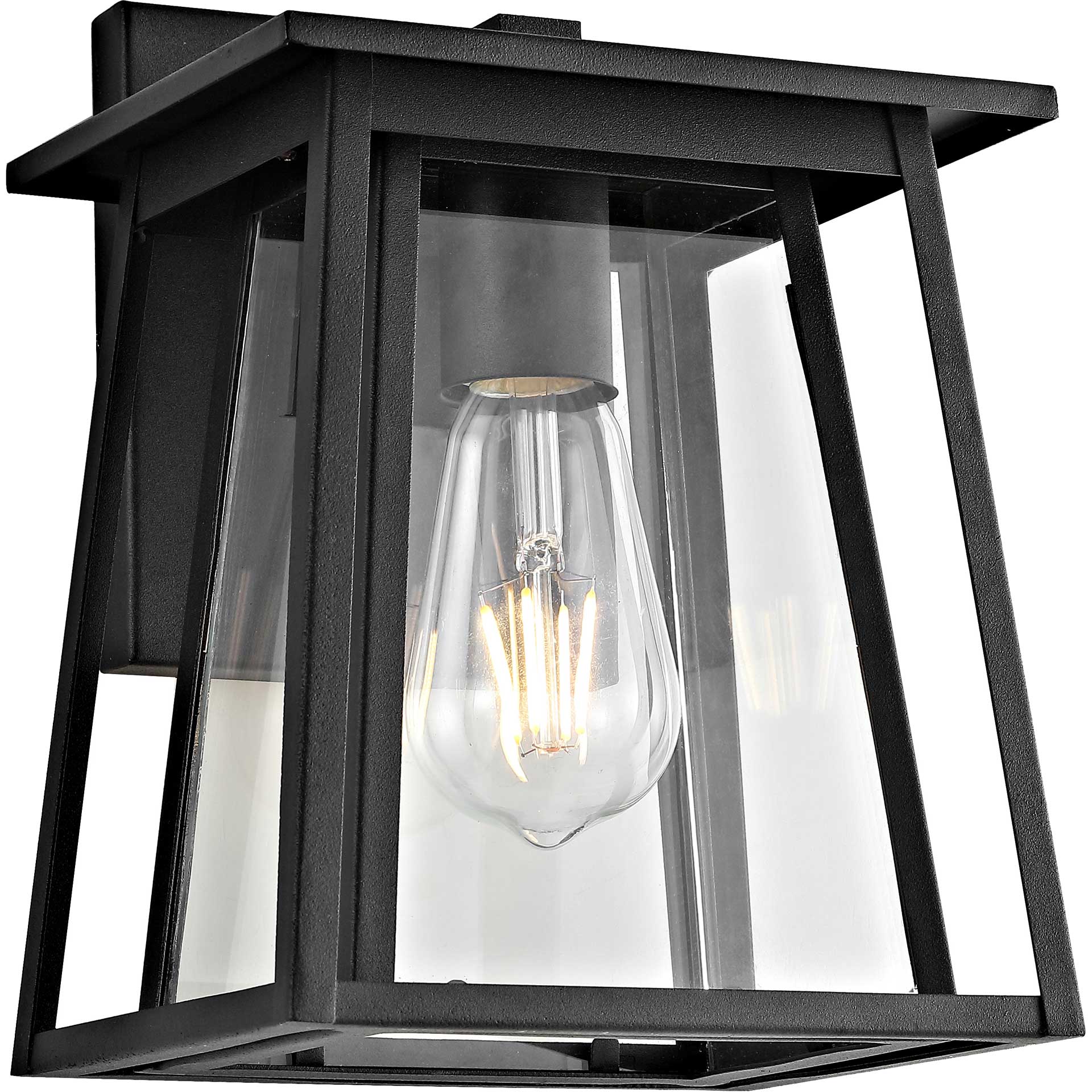 Stefan Outdoor Wall Lantern Black - Image 2