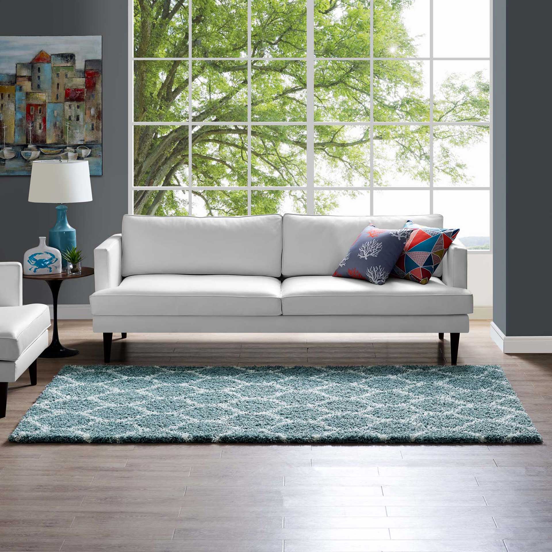Sterling Area Rug Aqua Blue/Ivory - Image 7