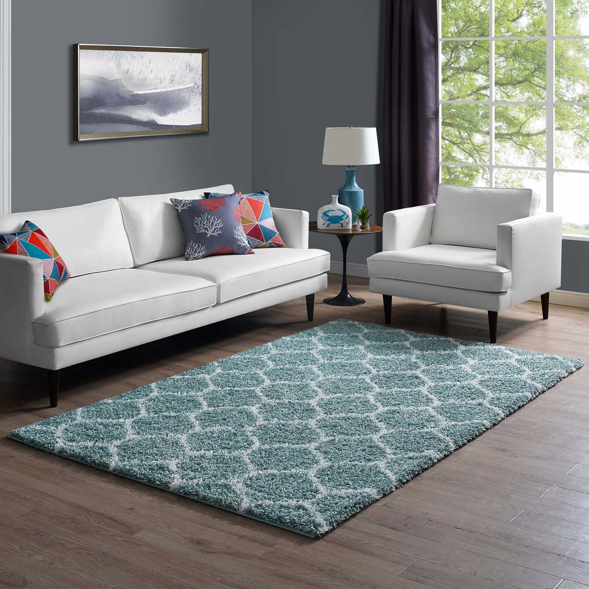 Sterling Area Rug Aqua Blue/Ivory - Image 8
