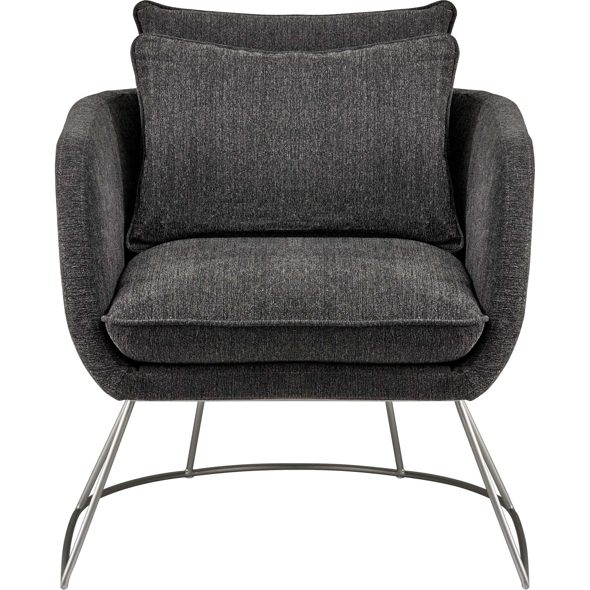 Steven Fabric Chair Dark Gray - Image 2