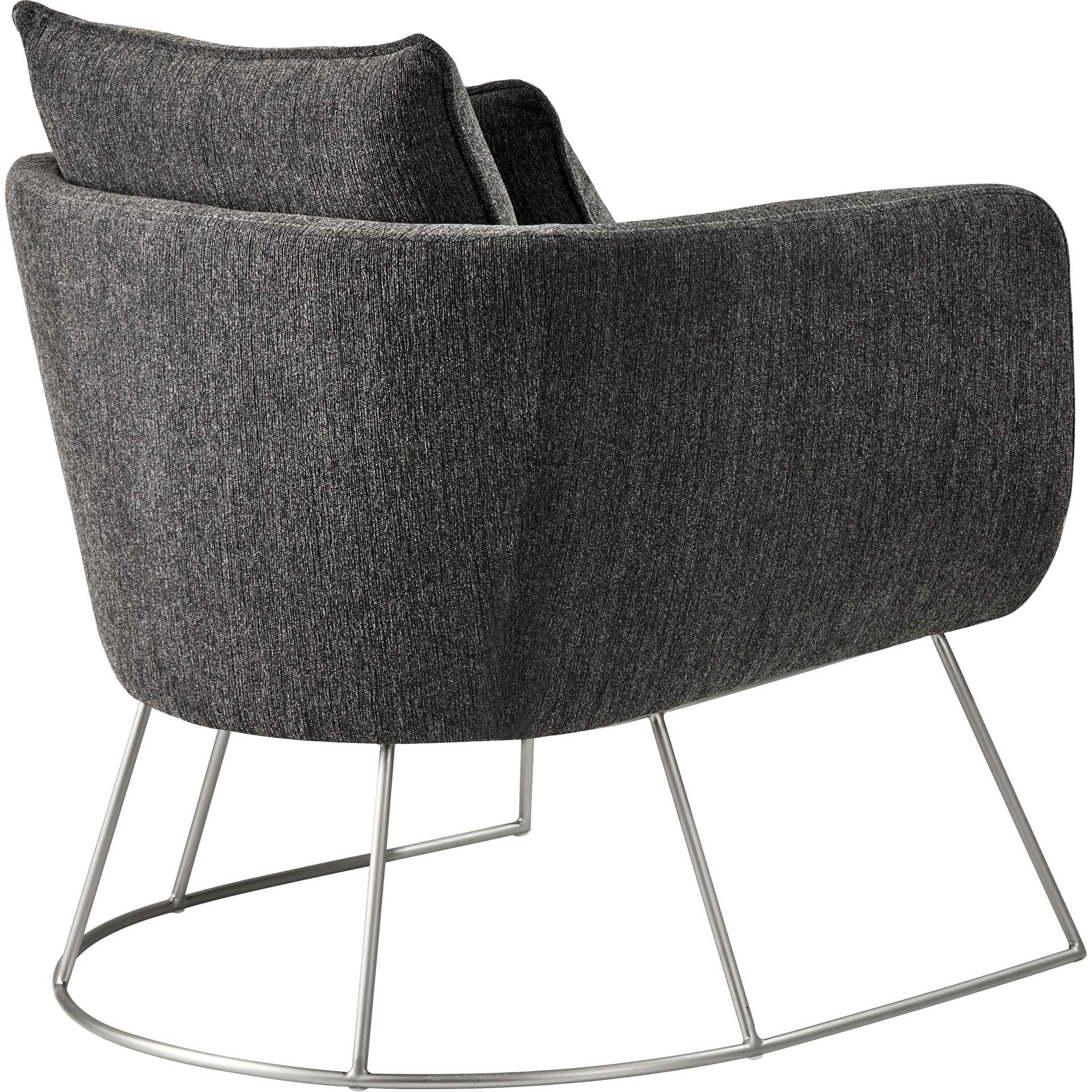 Steven Fabric Chair Dark Gray - Image 4