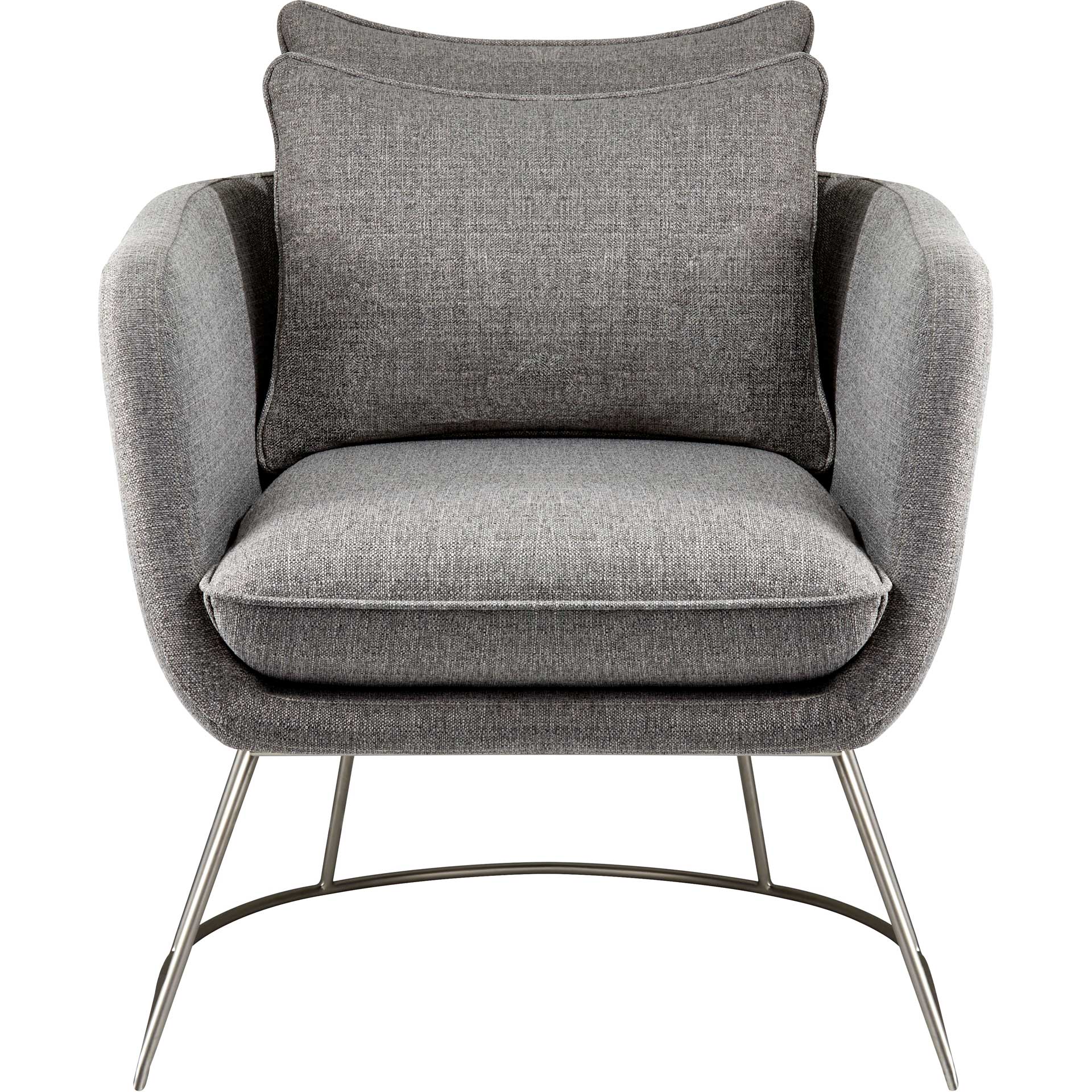 Steven Fabric Chair Light Gray - Image 2