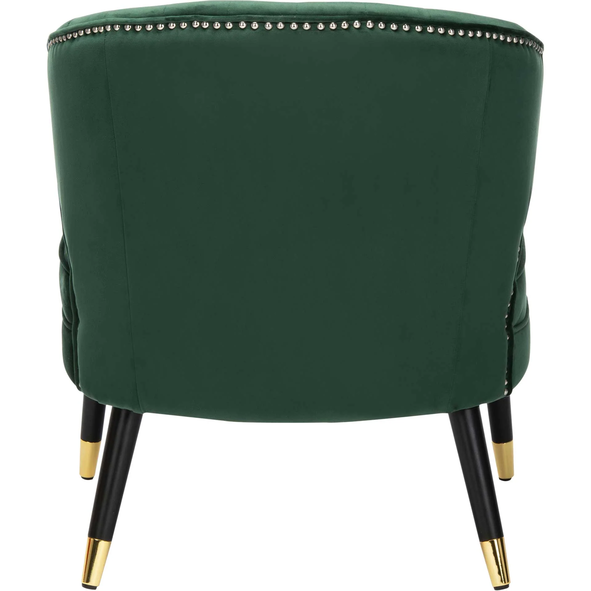 Stitch Wingback Accent Chair Forest Green/Black - Image 4
