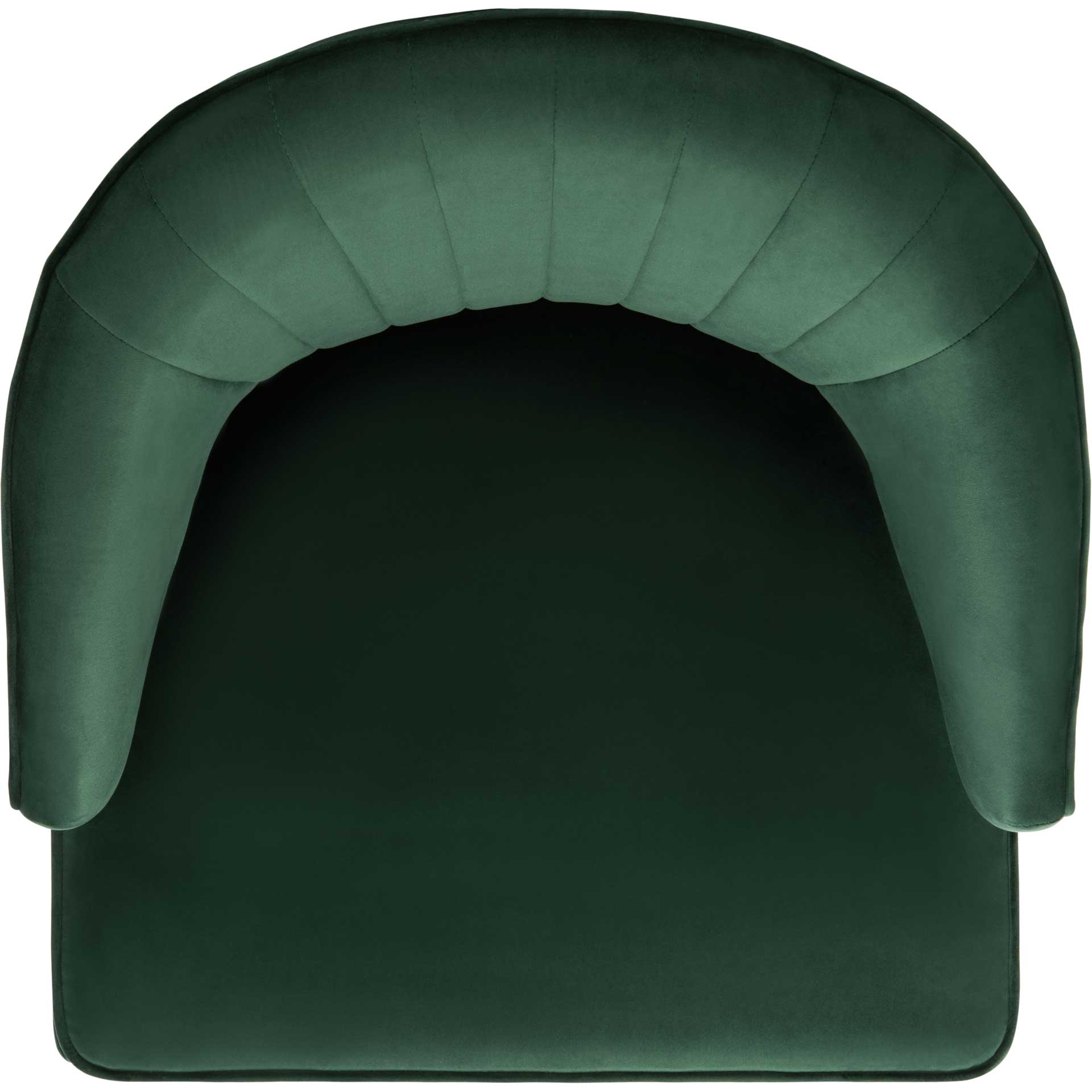 Stitch Wingback Accent Chair Forest Green/Black - Image 6