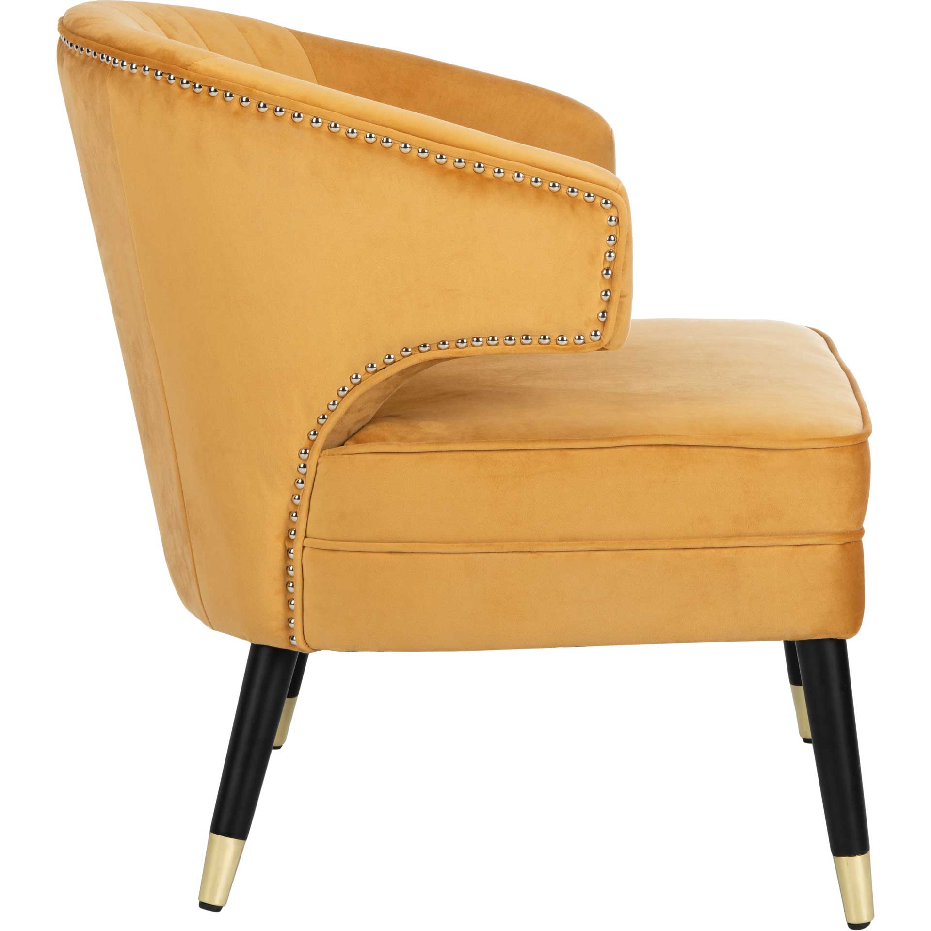 Stitch Wingback Accent Chair Marigold/Black - Image 3