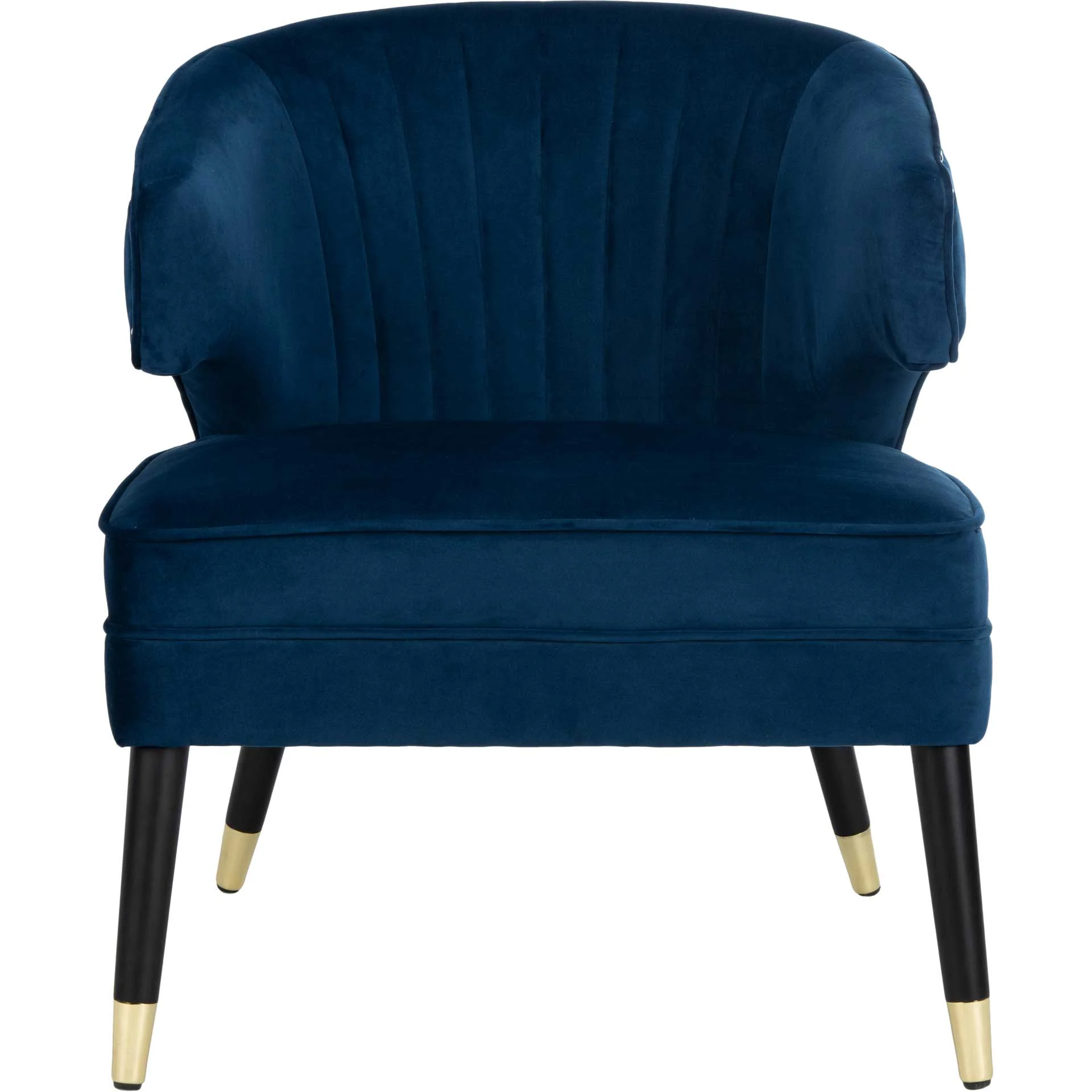 Stitch Wingback Accent Chair Navy/Black - Image 2