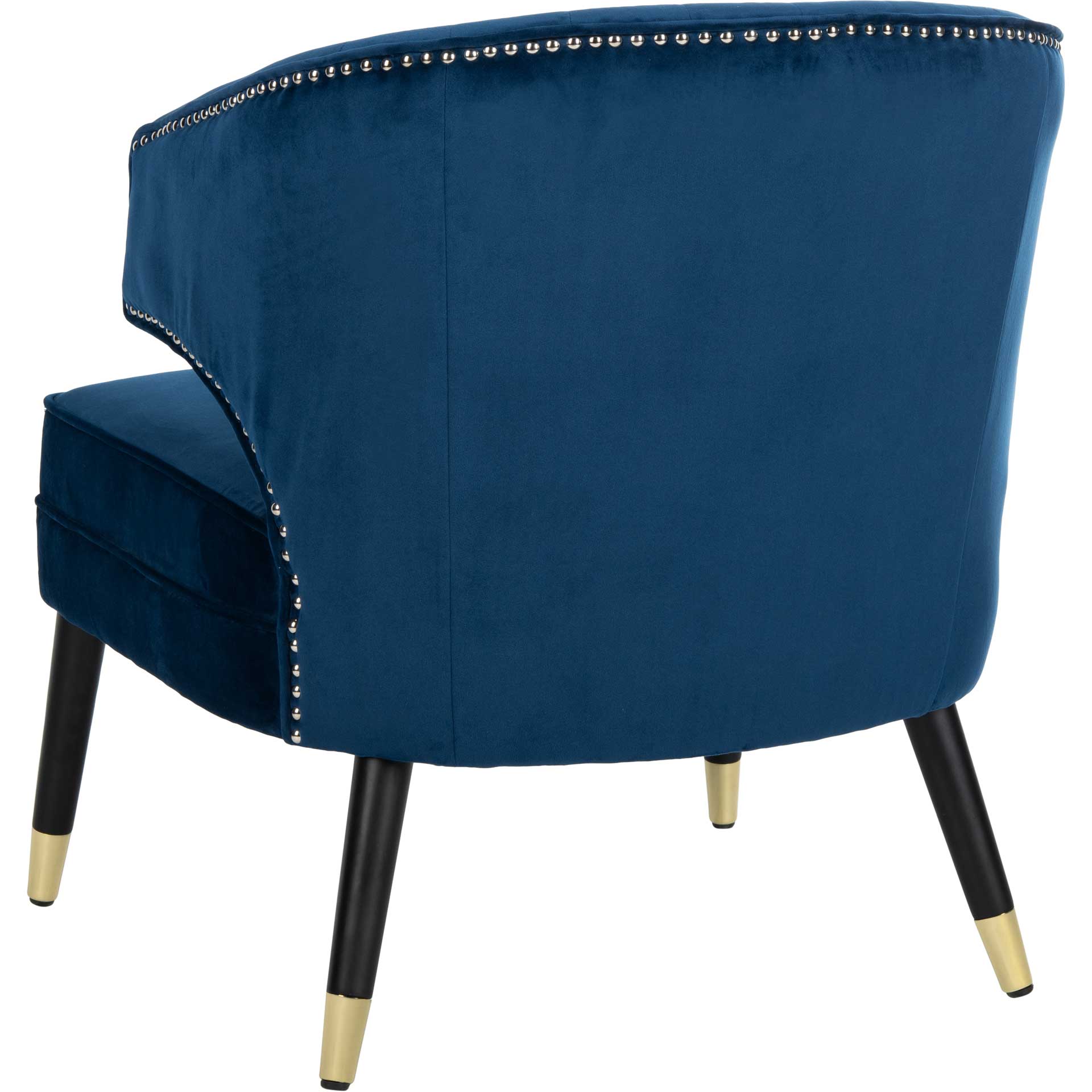 Stitch Wingback Accent Chair Navy/Black - Image 5