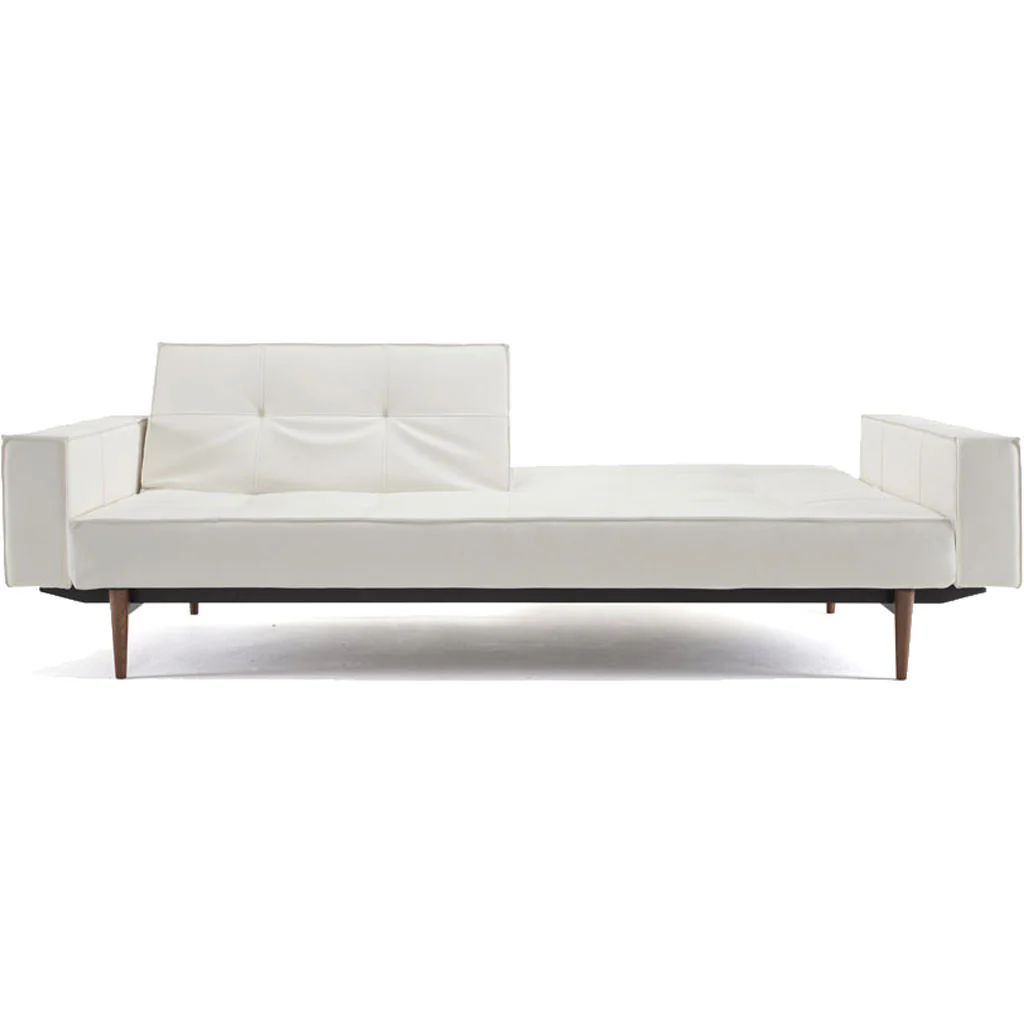Stockholm Arm Sofa White Leather - Image 2