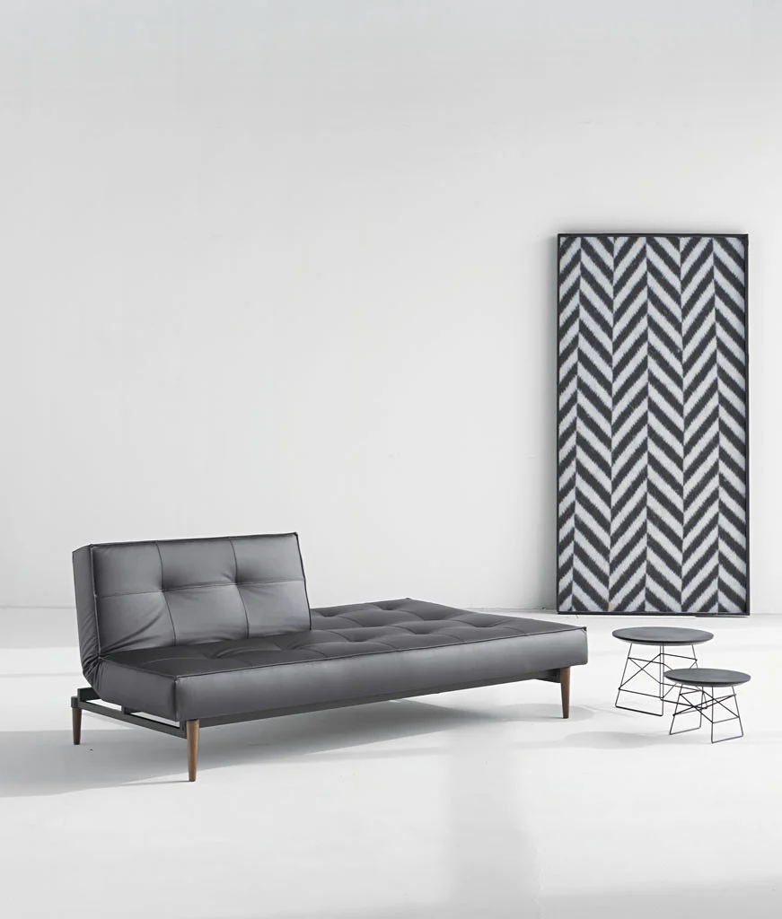 Stockholm Sofa Black Leather - Image 4