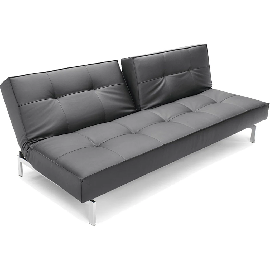 Stockholm Sofa Steel Black Leather - Image 4