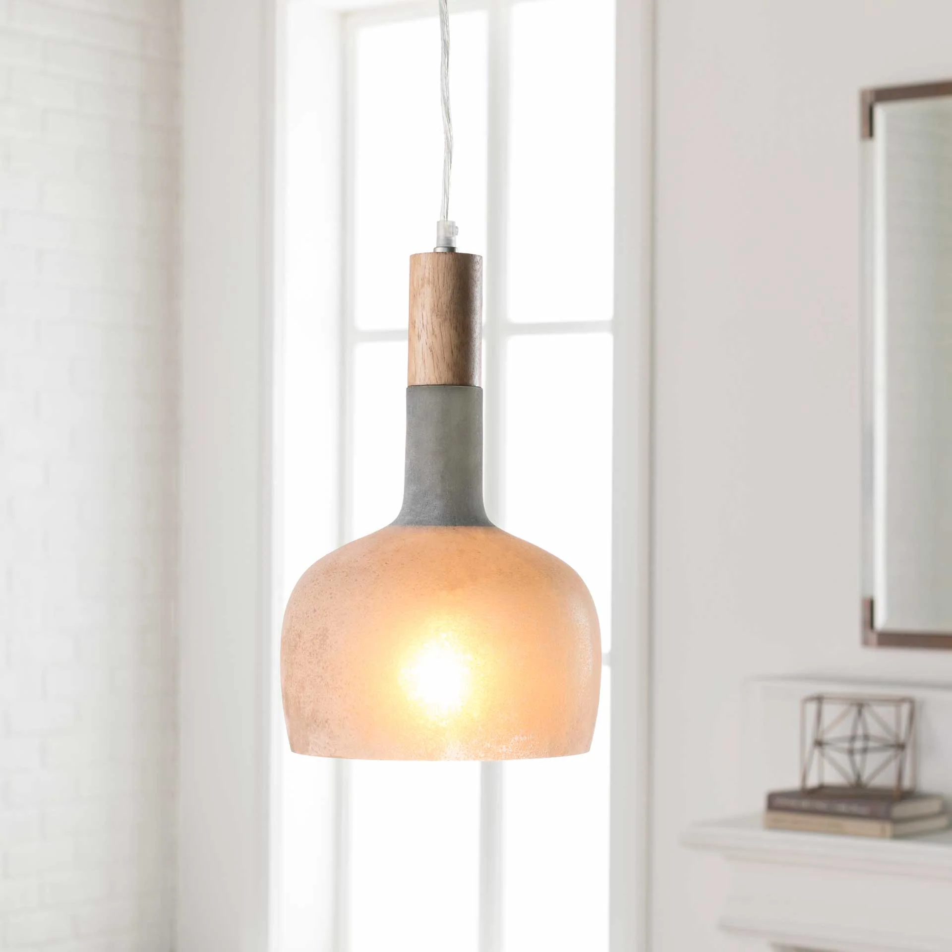 Stockton Bell Pendant Light Gray/Light Gray - Image 3