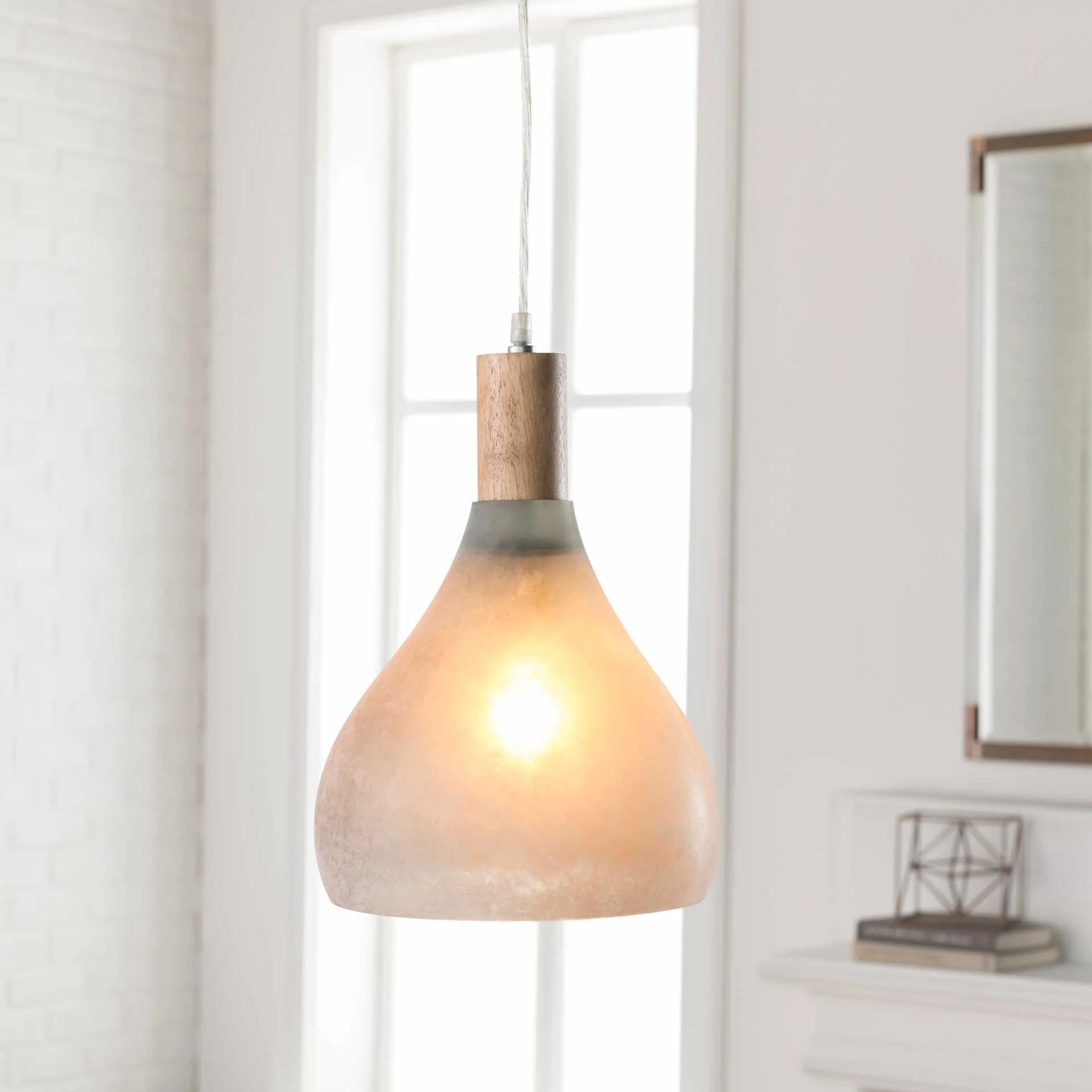Stockton Round Pendant Light Gray/Light Gray - Image 3