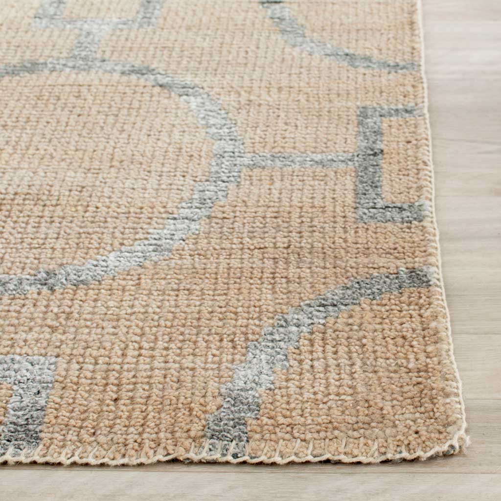 Stone Wash Geometric Beige Area Rug - Image 4