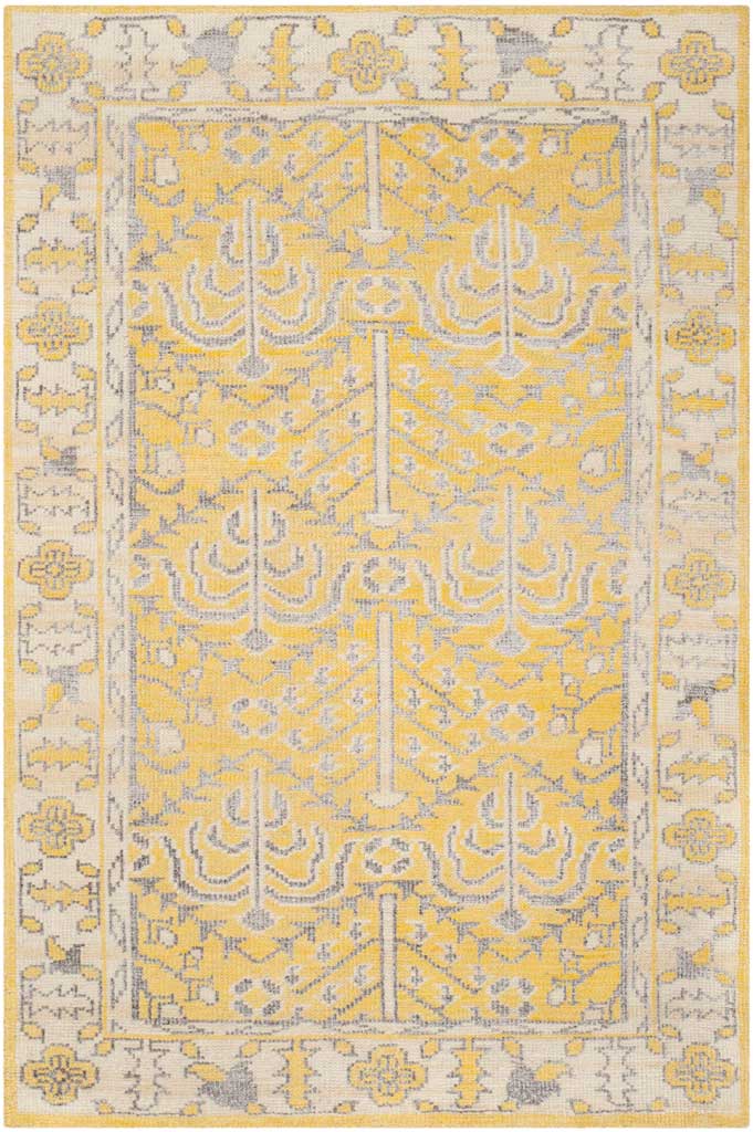 Stone Wash Yellow Area Rug - Image 2