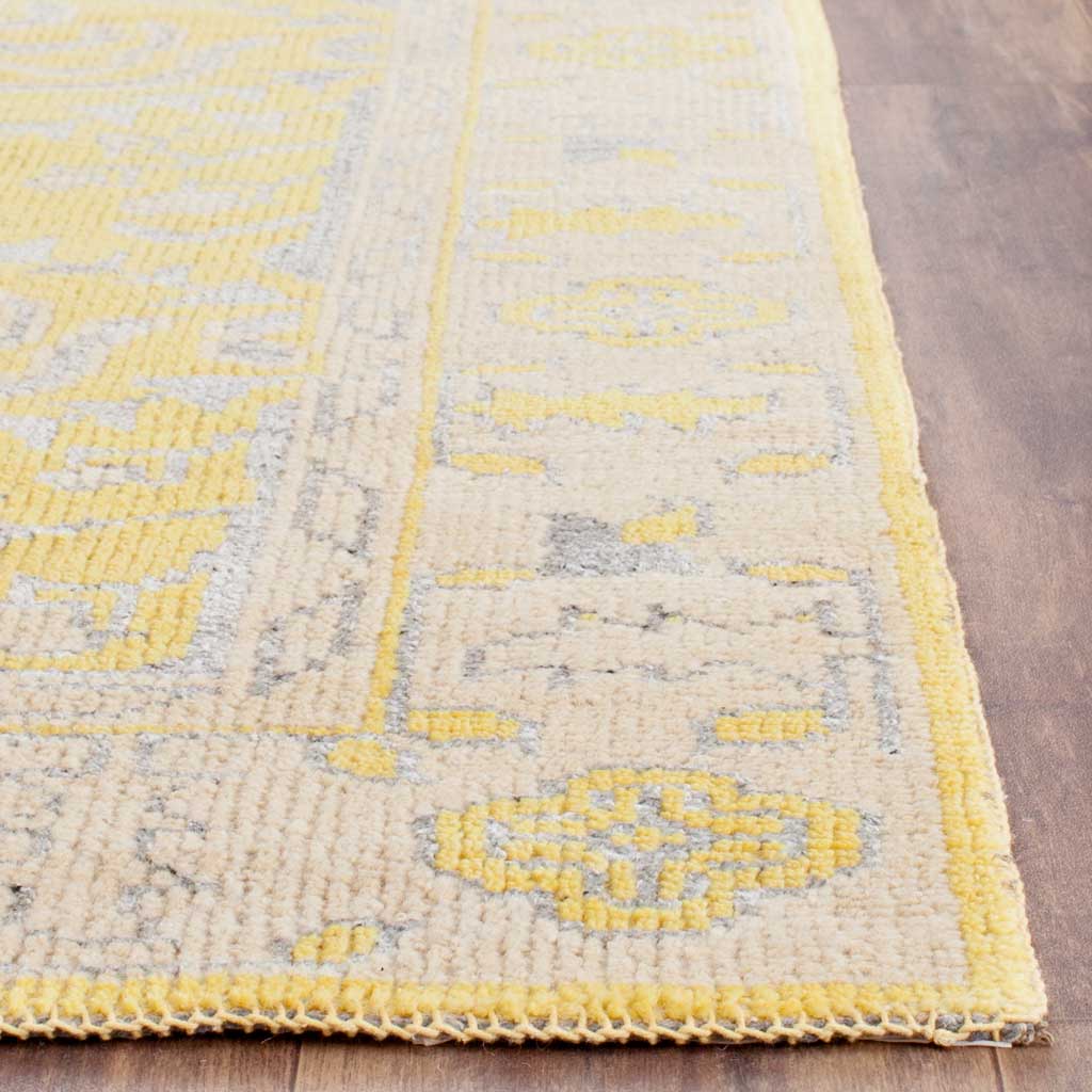 Stone Wash Yellow Area Rug - Image 3