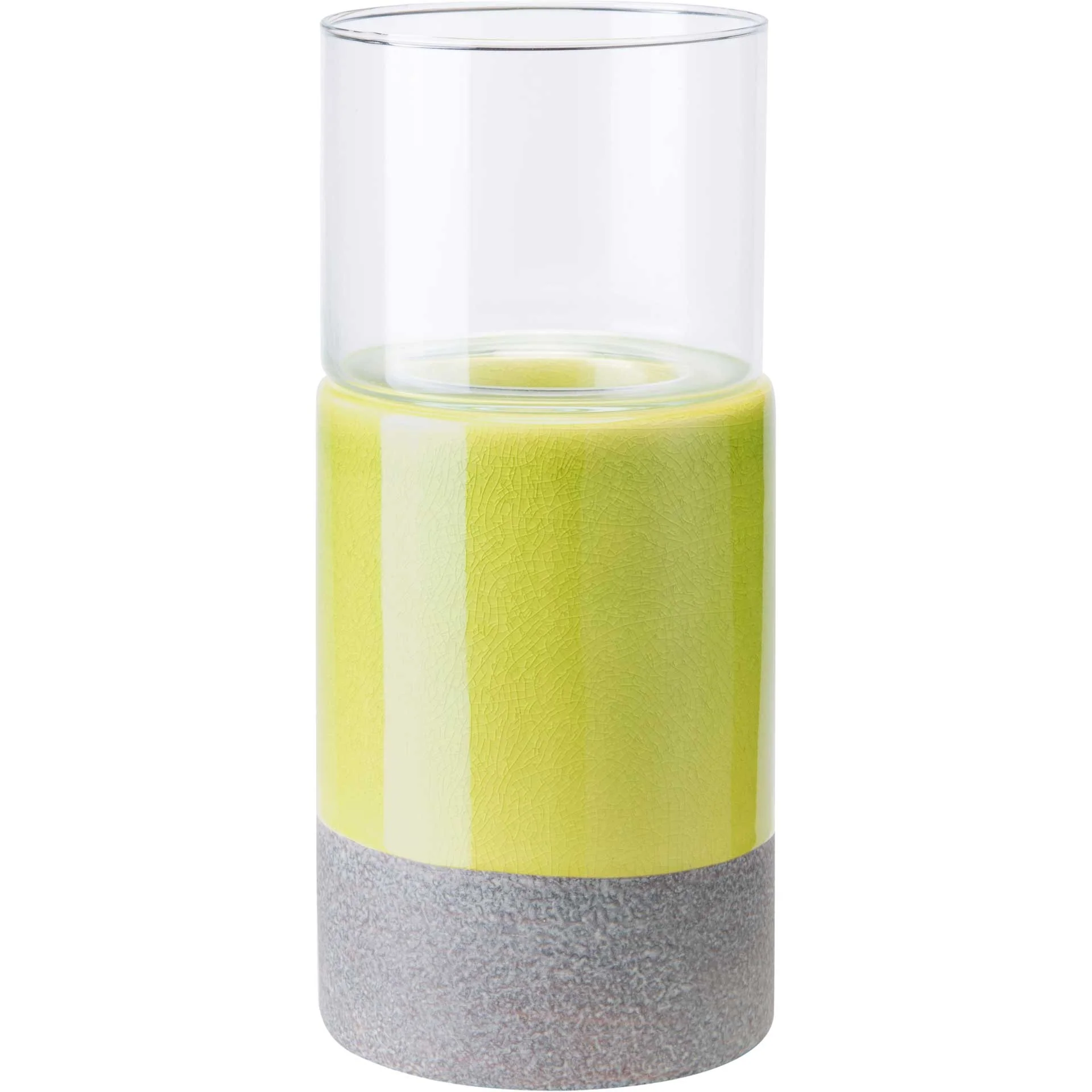 Stoneware Candle Holder Green/Gray - Image 4