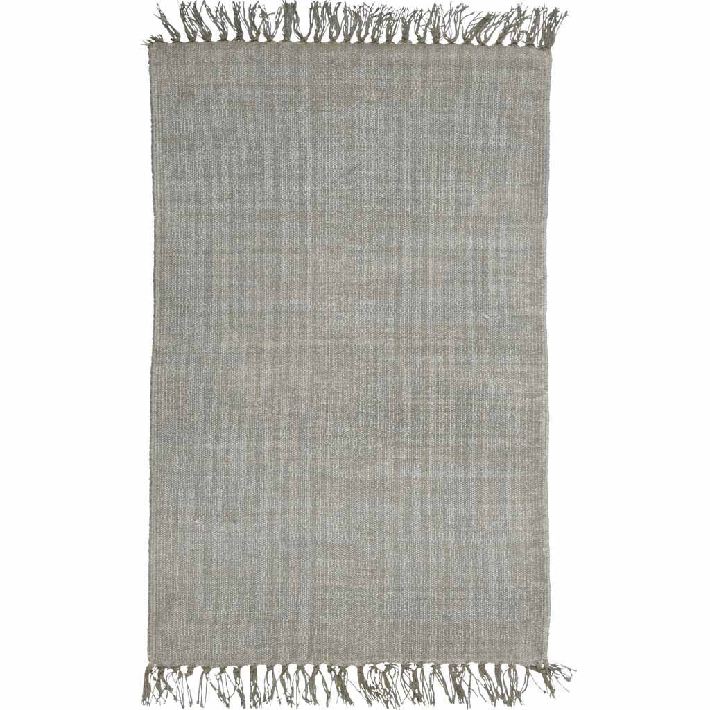 Stonewashed Gray Cotton Area Rug - Image 2