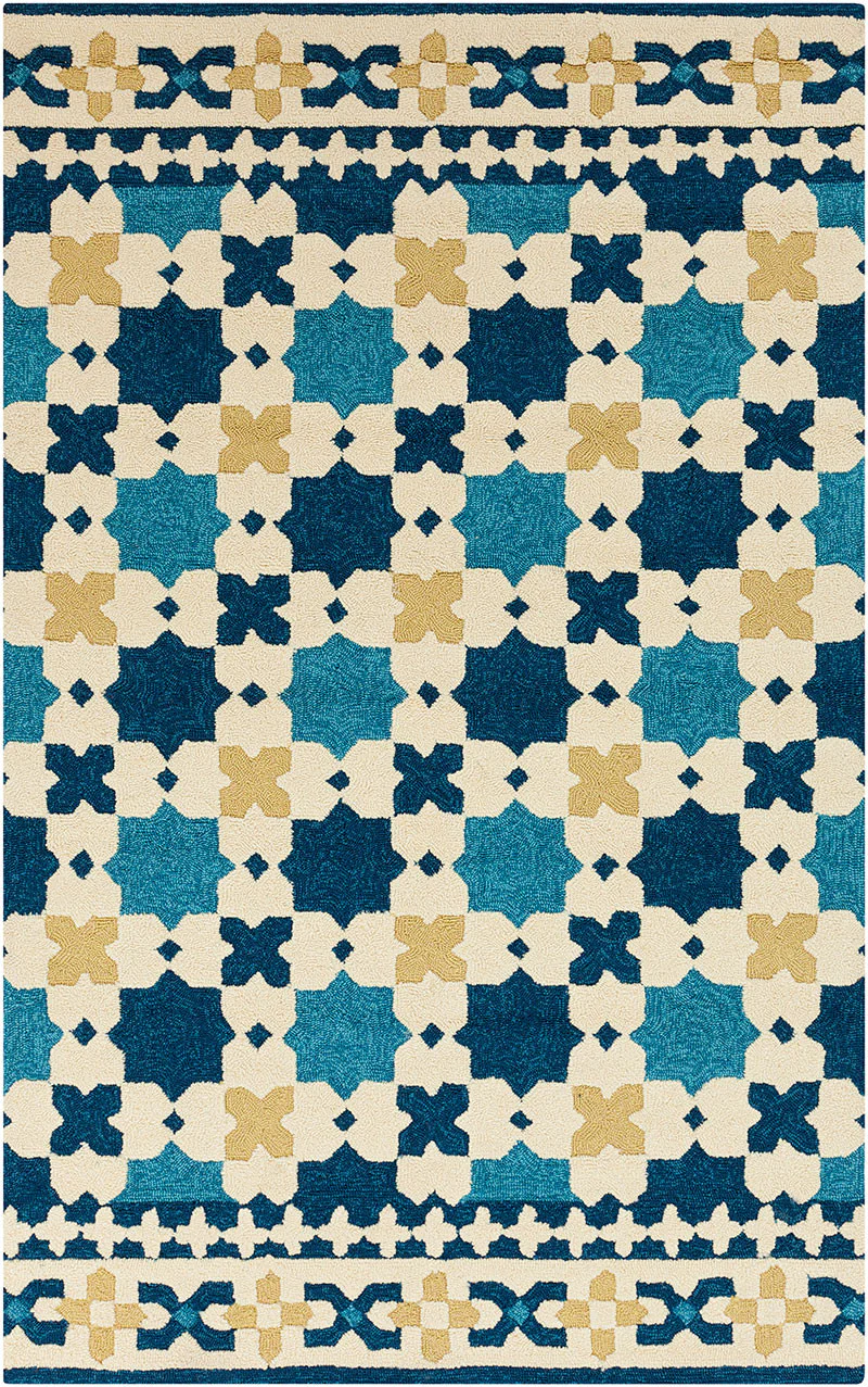 Storm Cobalt/Lime Area Rug - Image 2