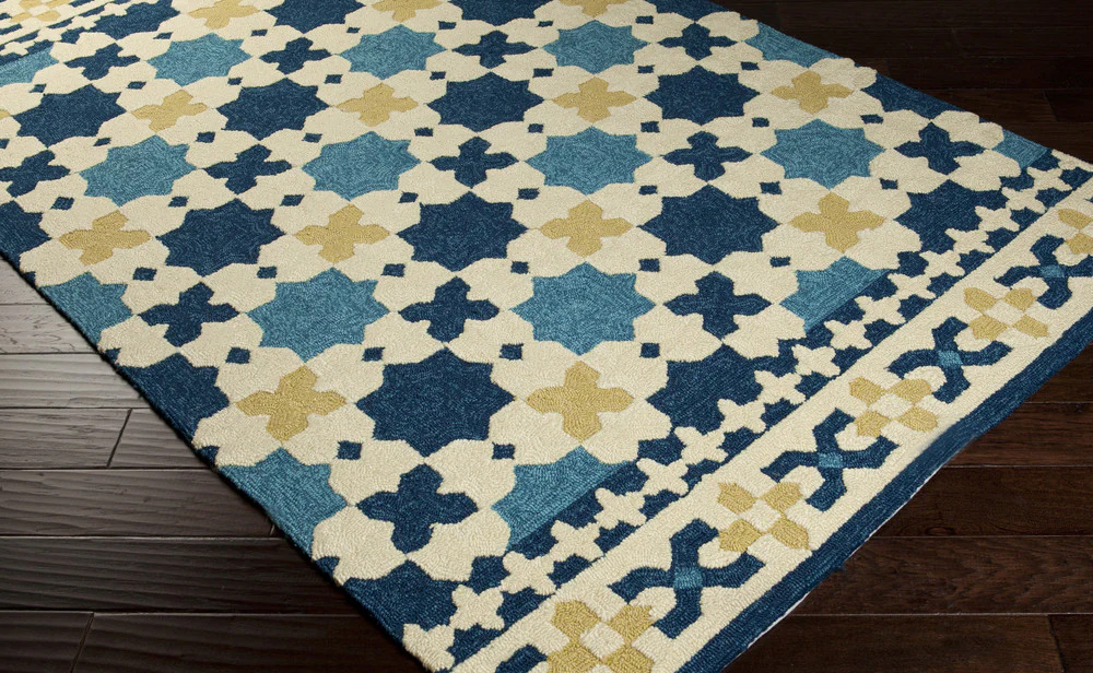 Storm Cobalt/Lime Area Rug - Image 3