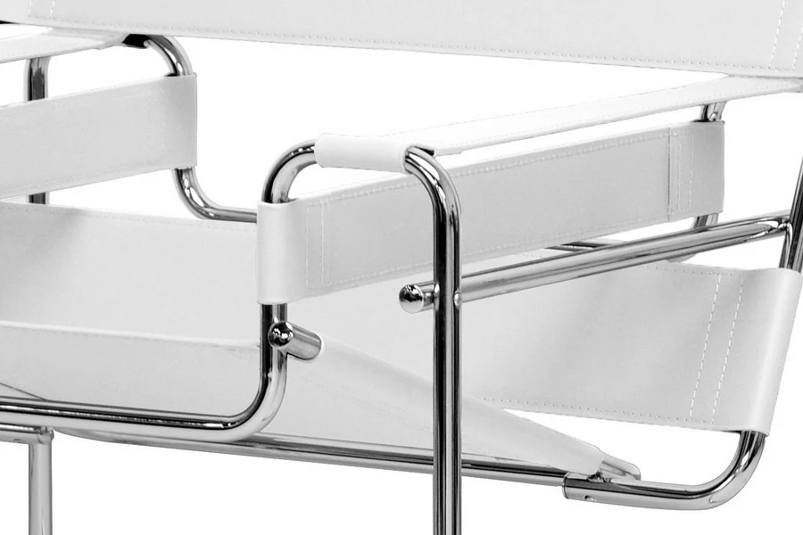 Strap Arm Chair White - Image 3