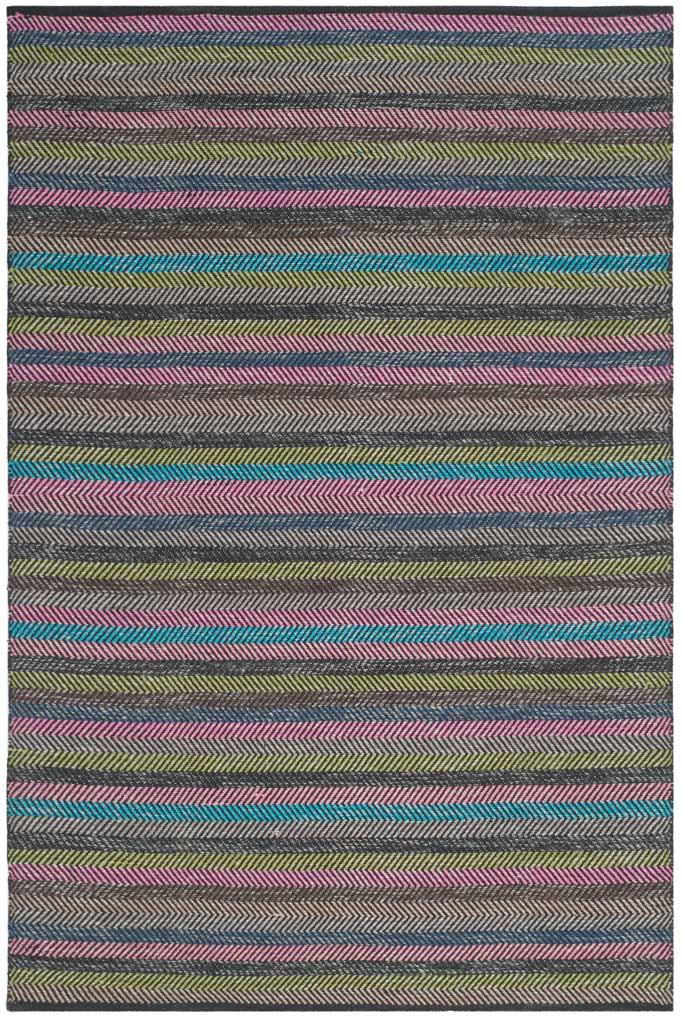 Striped Kilim Gray/Multi Area Rug - Image 2