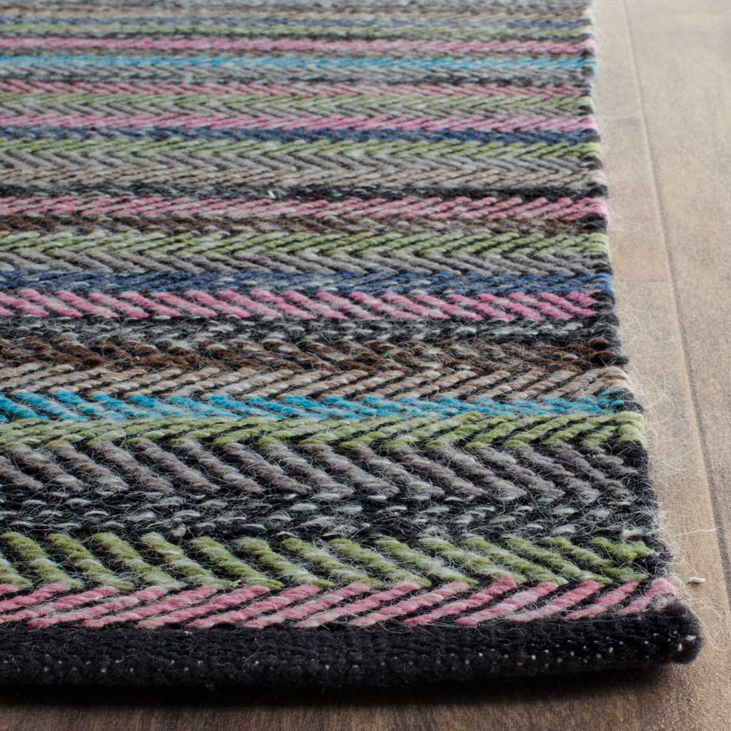 Striped Kilim Gray/Multi Area Rug - Image 3