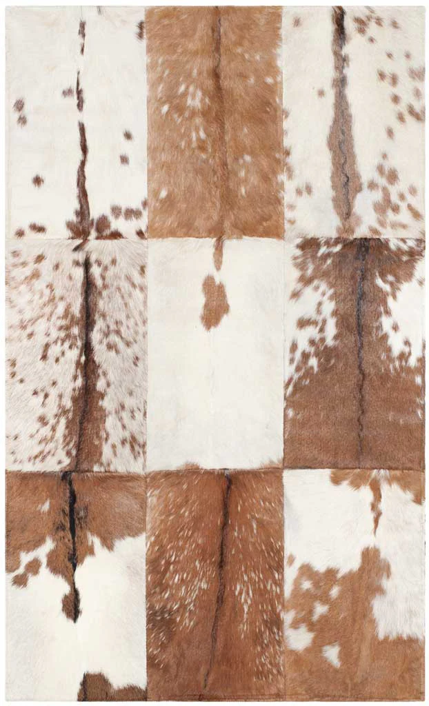 Studio Leather Beige/Brown Area Rug - Image 3