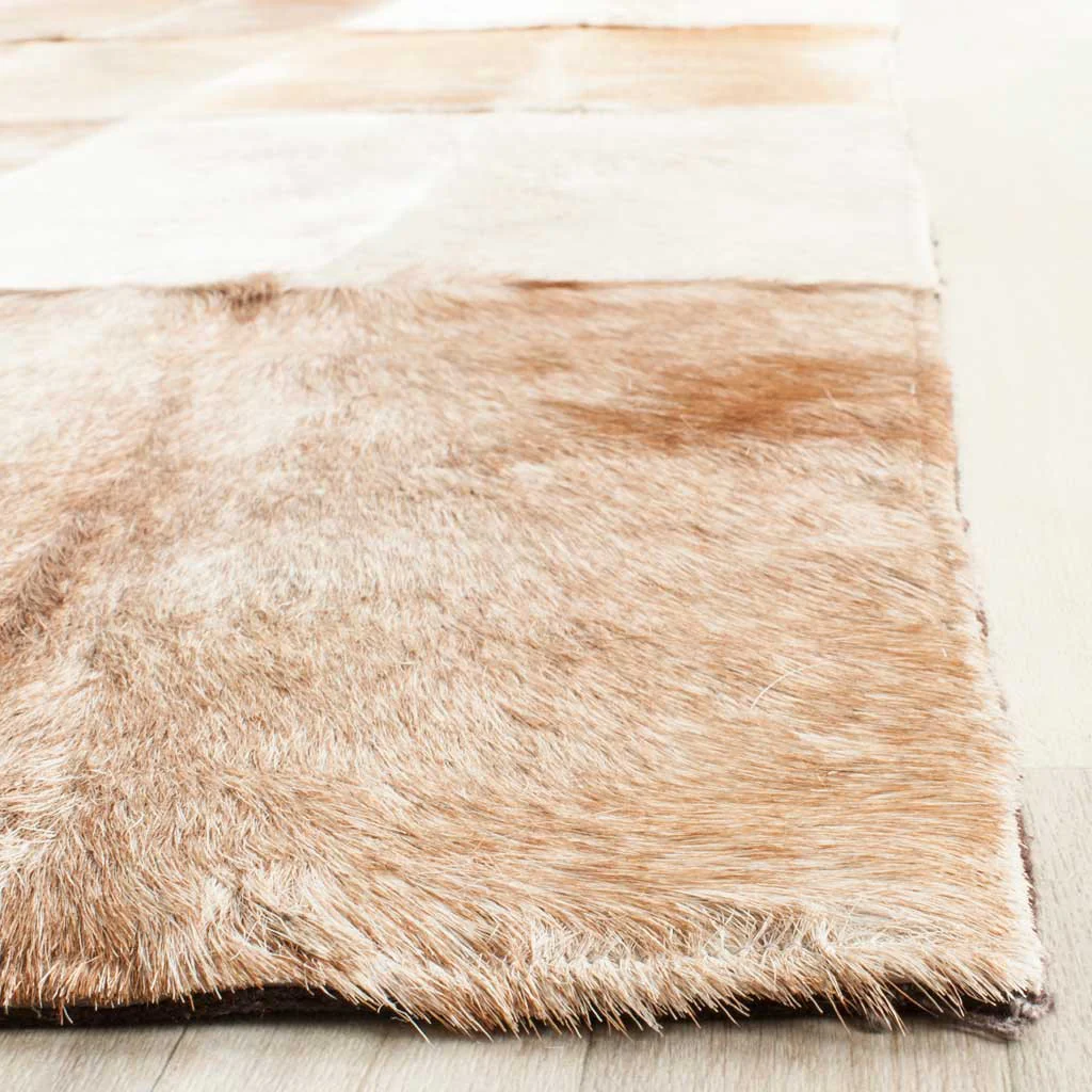 Studio Leather Beige/Brown Area Rug - Image 4