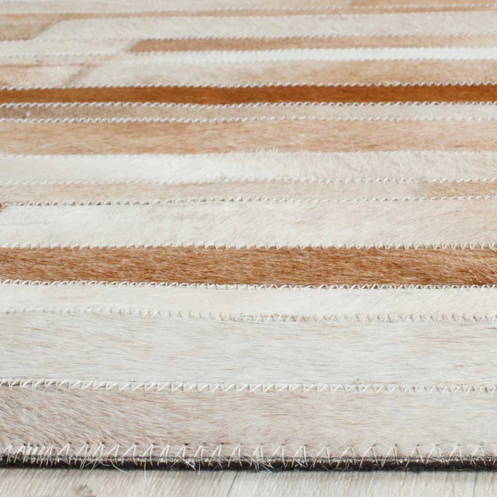 Studio Leather Tan/Ivory Area Rug - Image 4