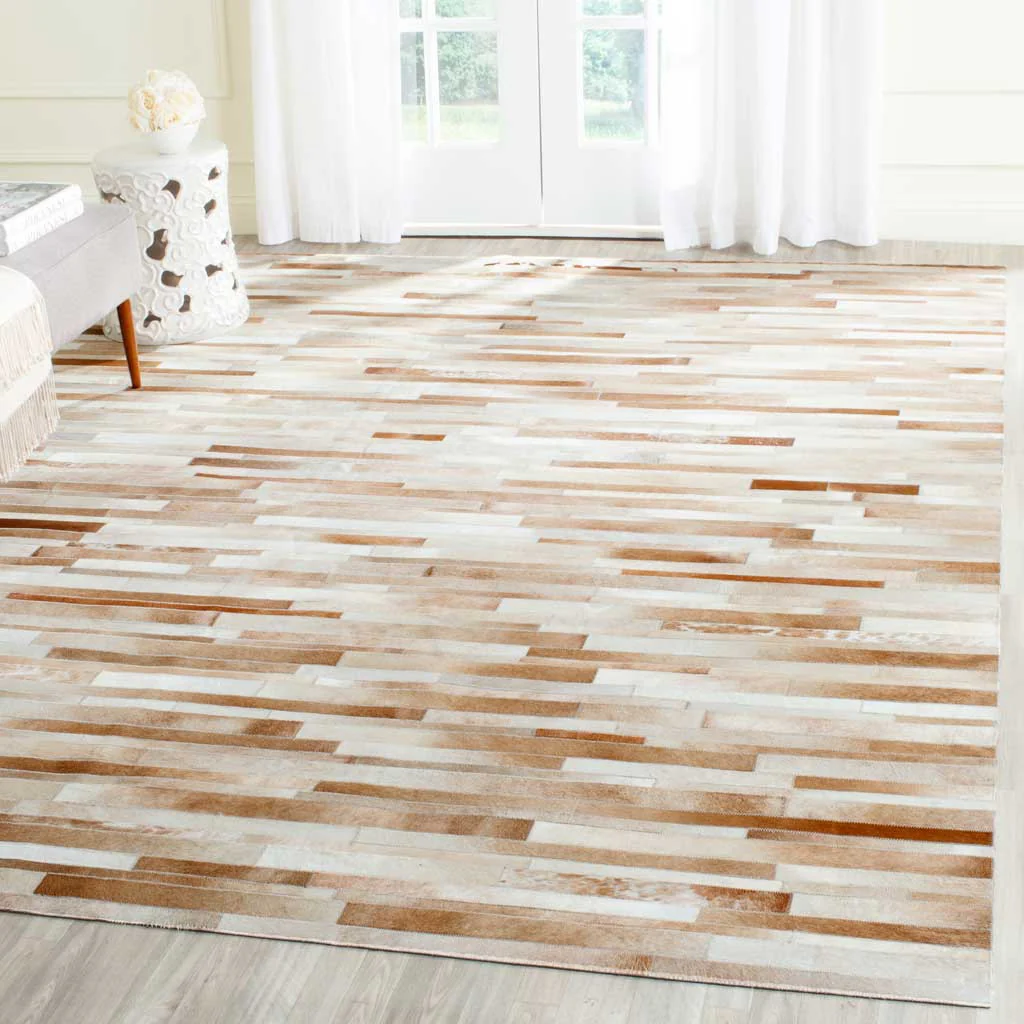 Studio Leather Tan/Ivory Area Rug - Image 5