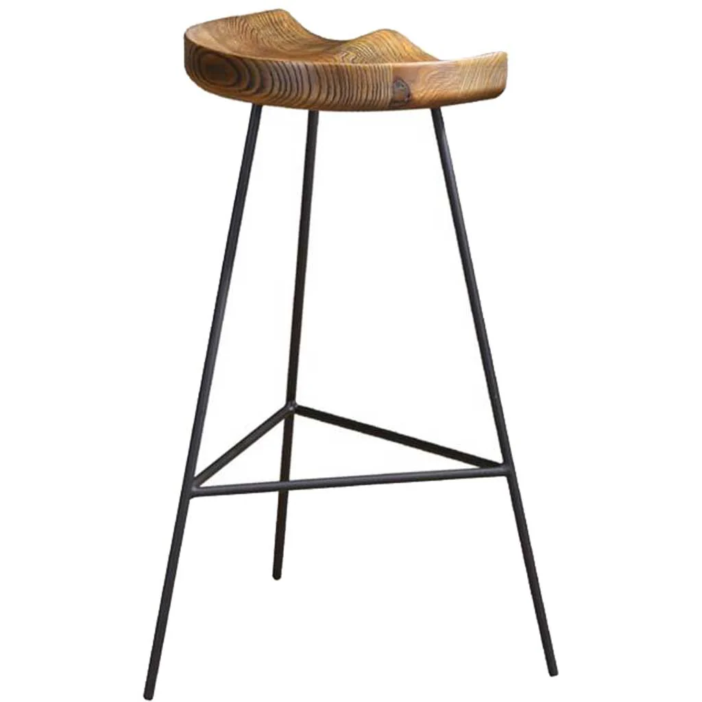Stylish Wood Counter Stool - Image 2