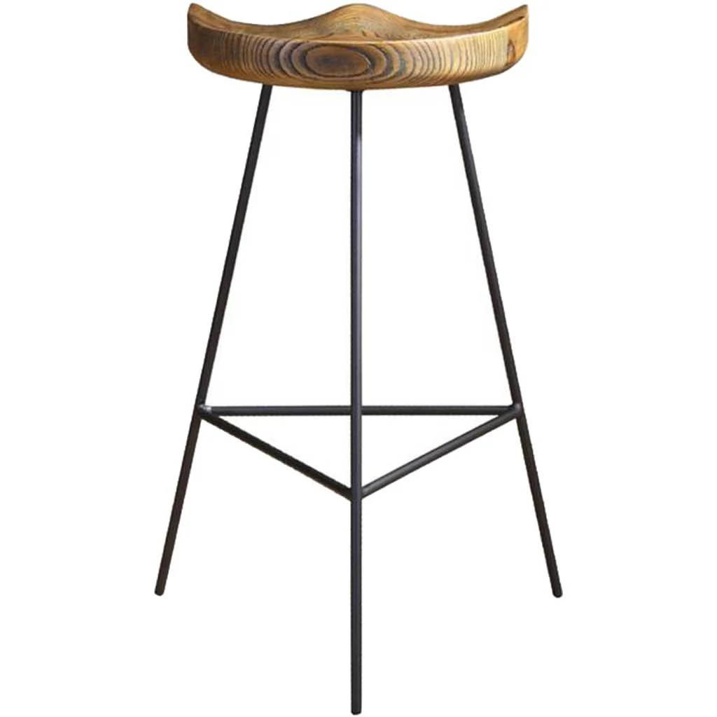 Stylish Wood Counter Stool - Image 3
