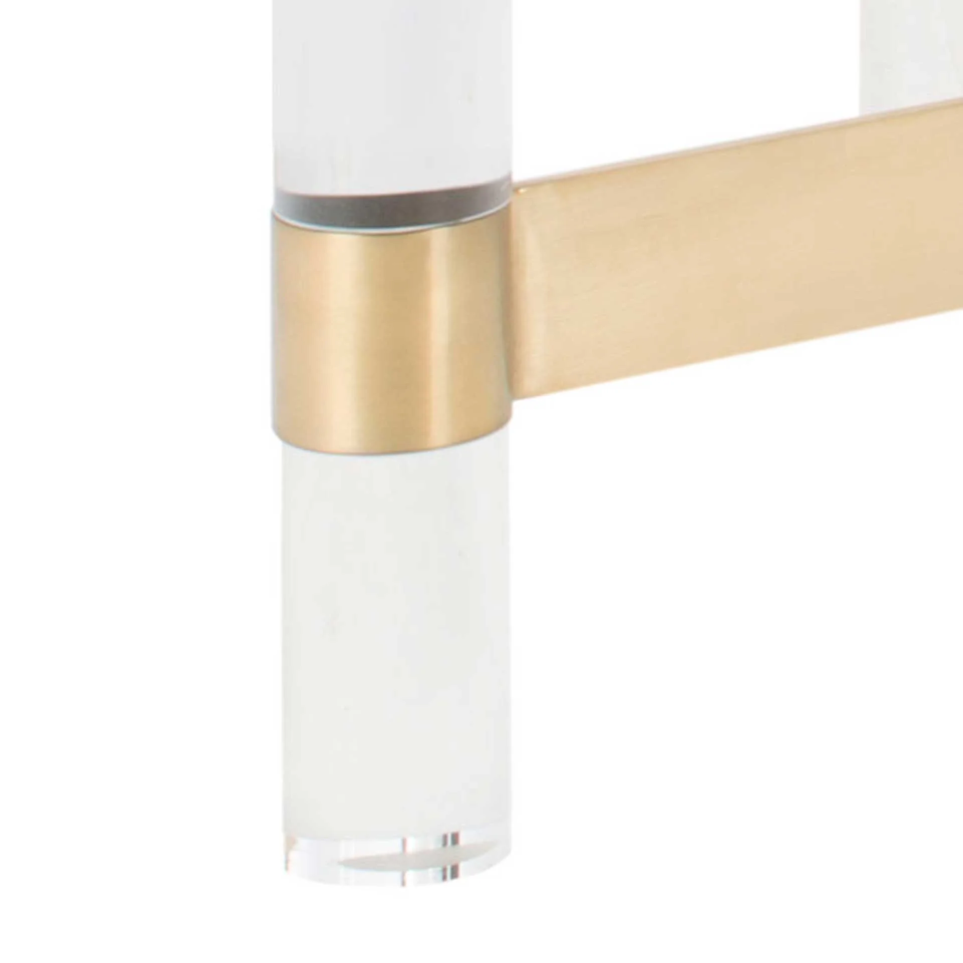 Subira Acrylic Coffee Table Brass - Image 6
