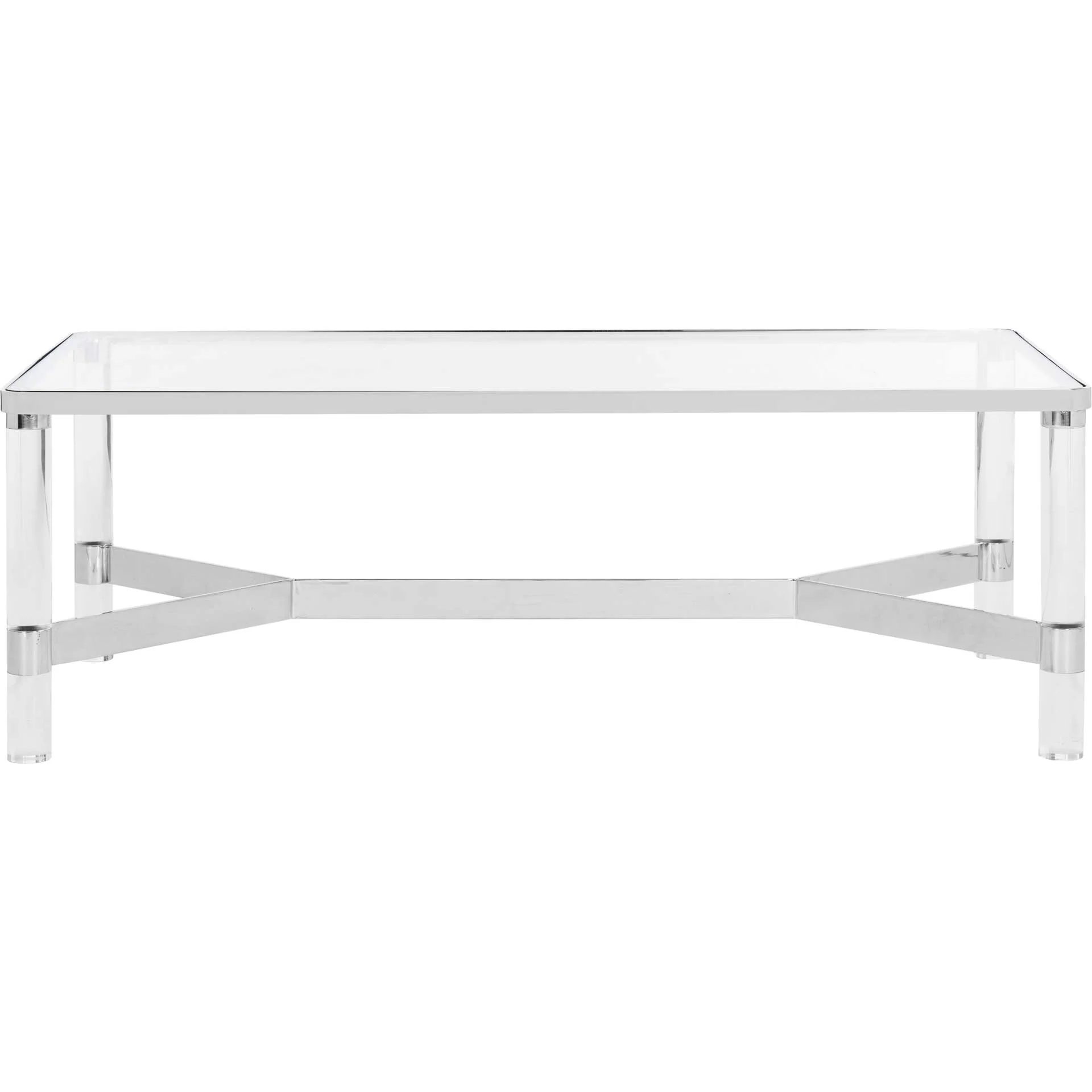 Subira Acrylic Coffee Table Silver - Image 2