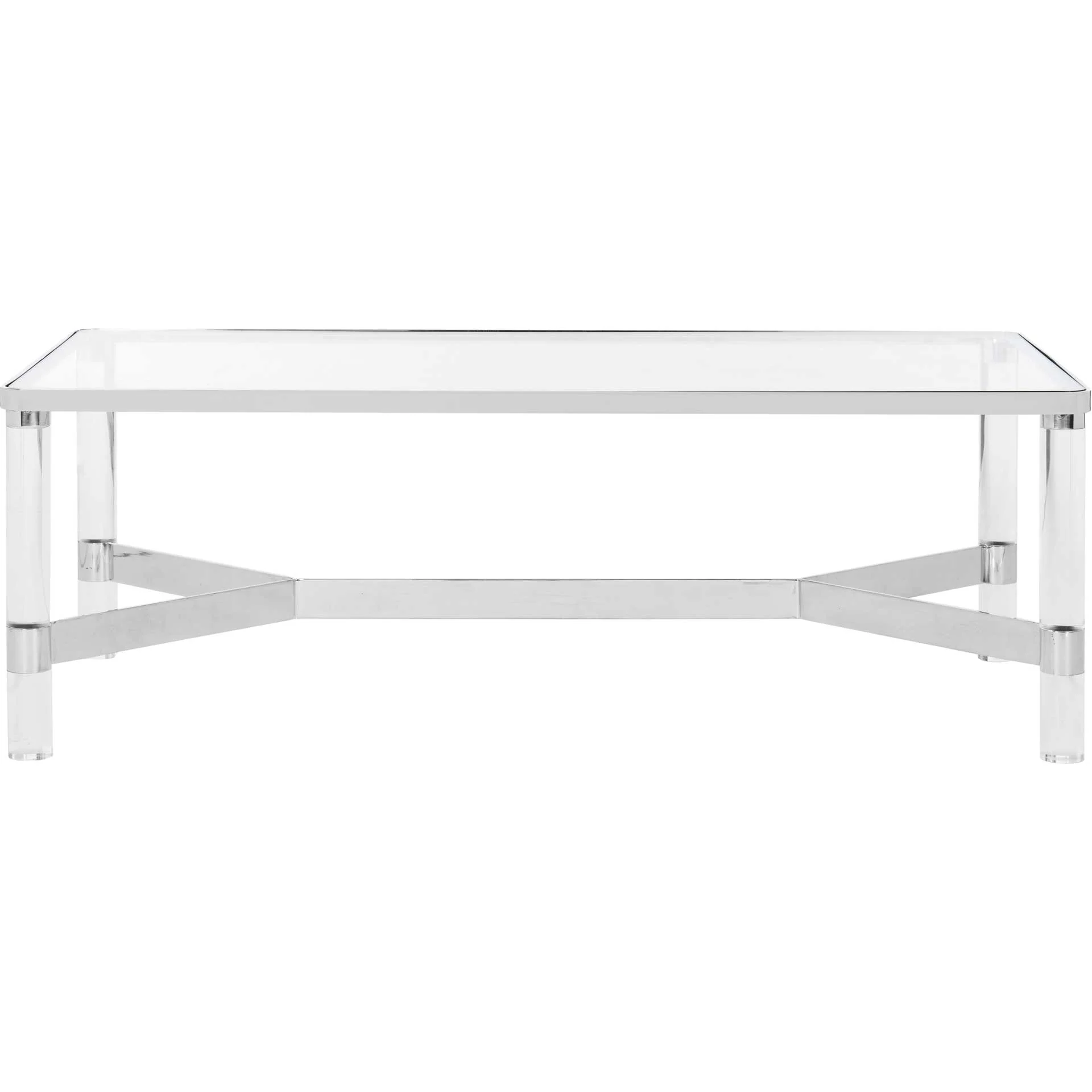 Subira Acrylic Coffee Table Silver - Image 4