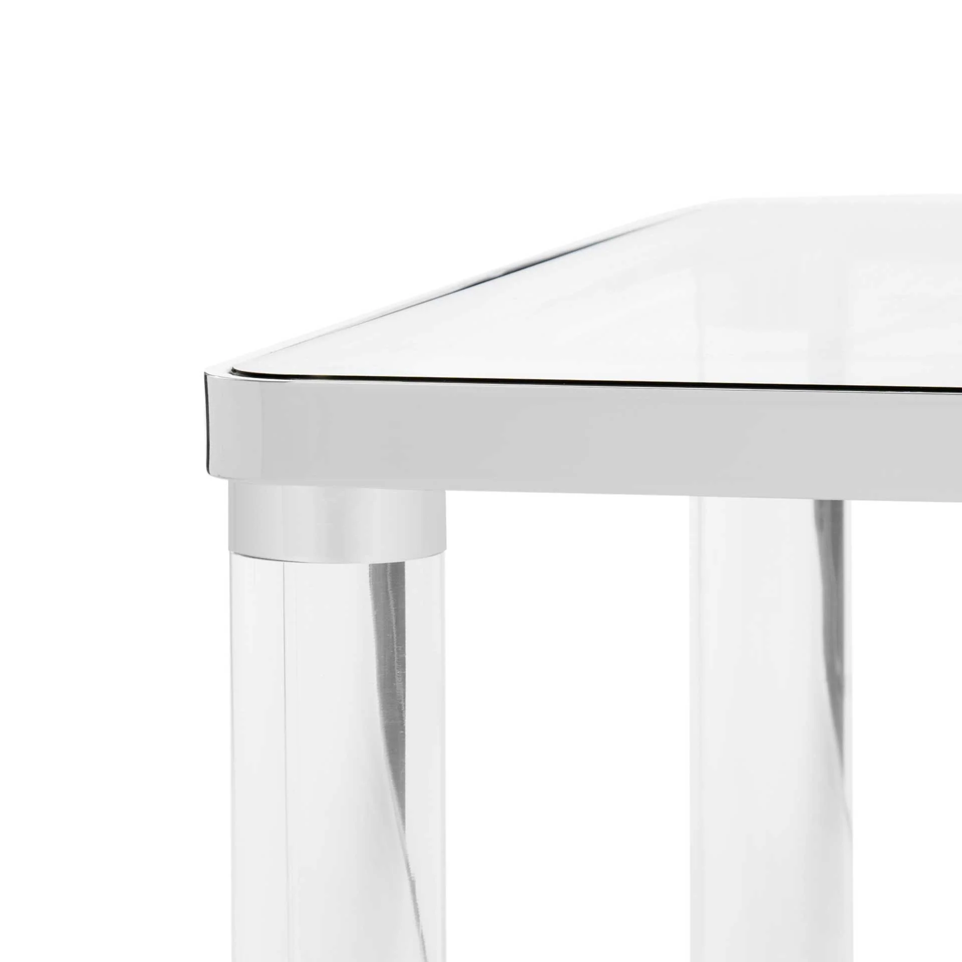 Subira Acrylic Coffee Table Silver - Image 6